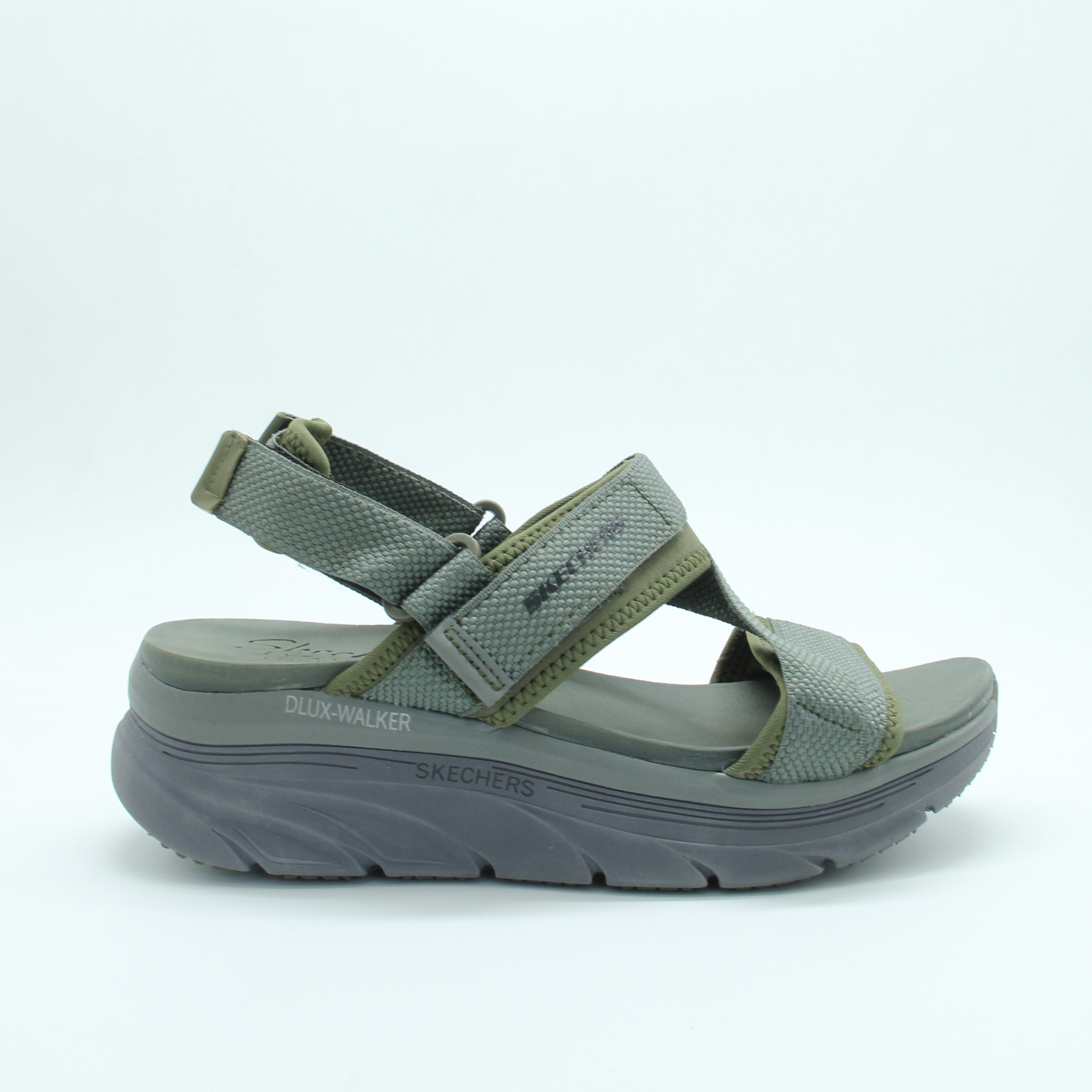 Men-Women Skechers Arch Fit Sandal (Oil Green)