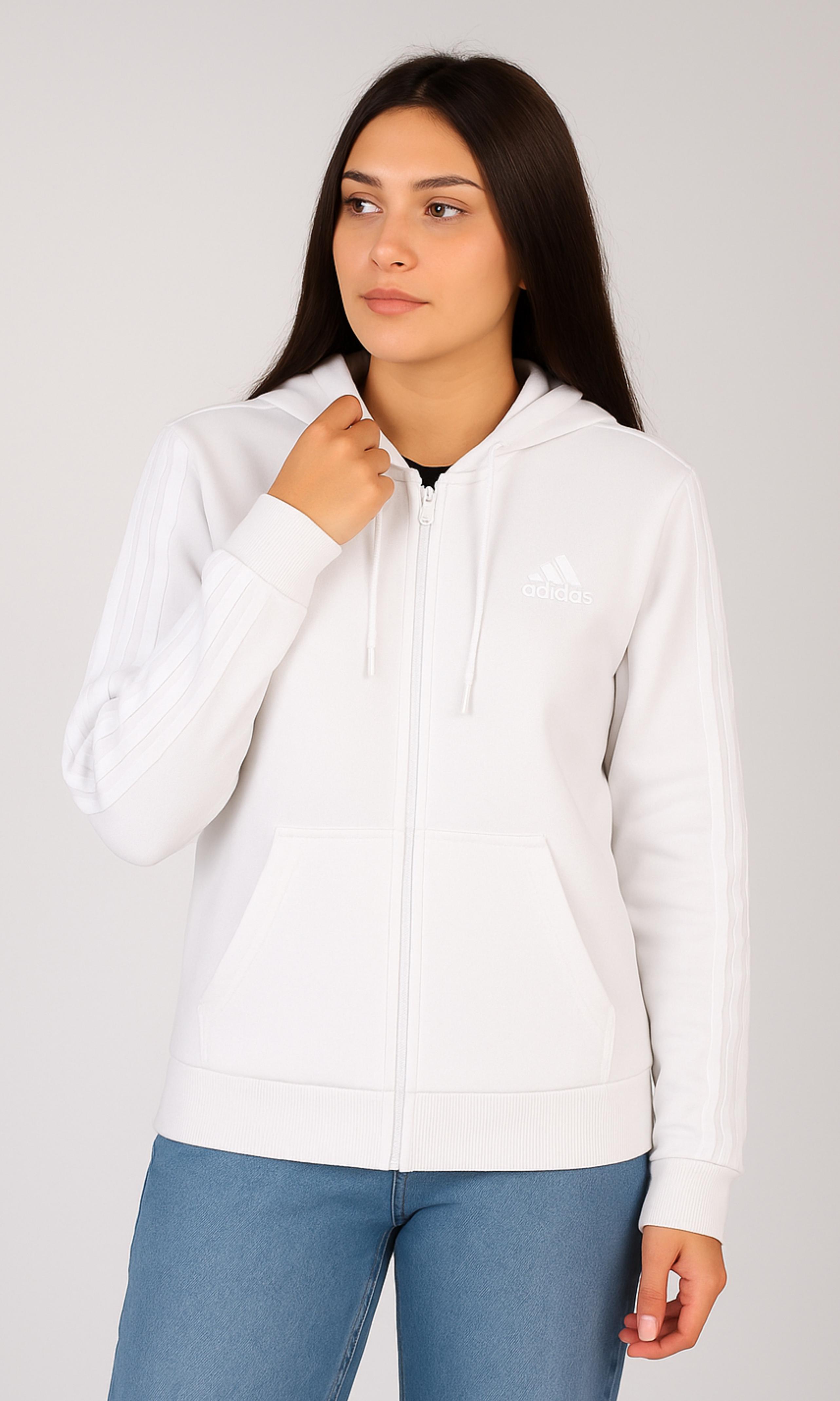 Women 3-Stripes Full Zip Hoodie jacket