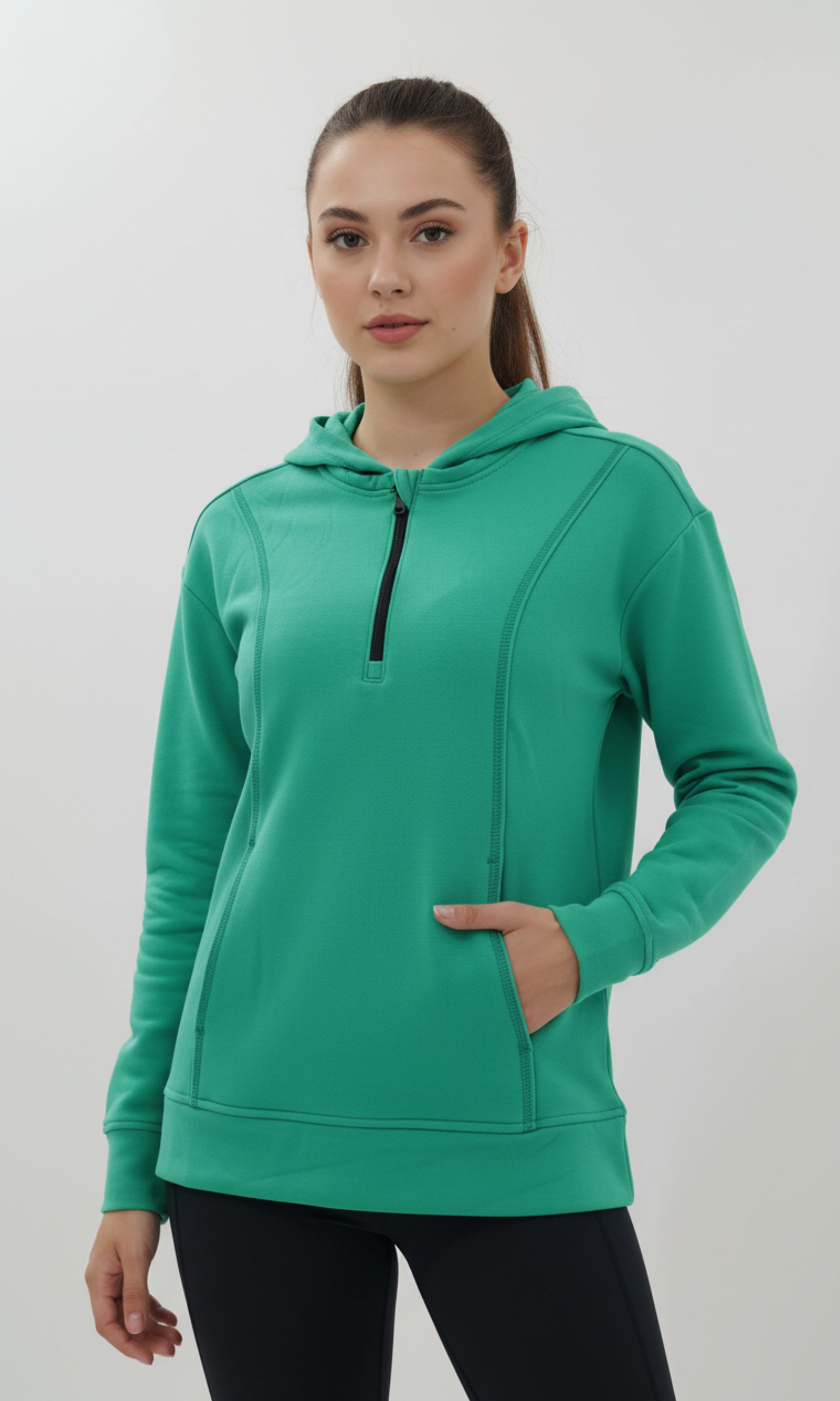 Sports Women Half Zip Sweatshirt (AVIA)