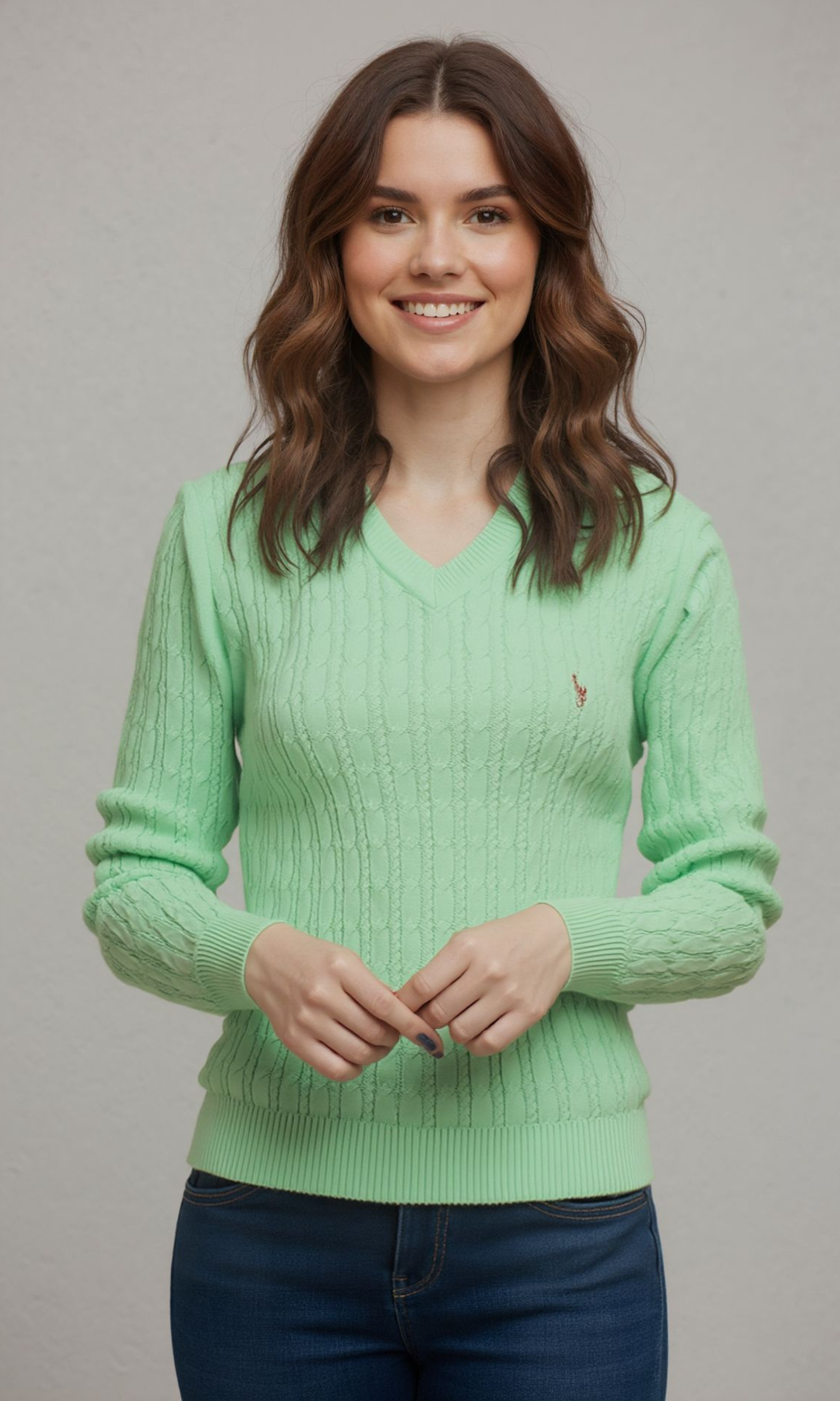 Women Knit Classic Jumper