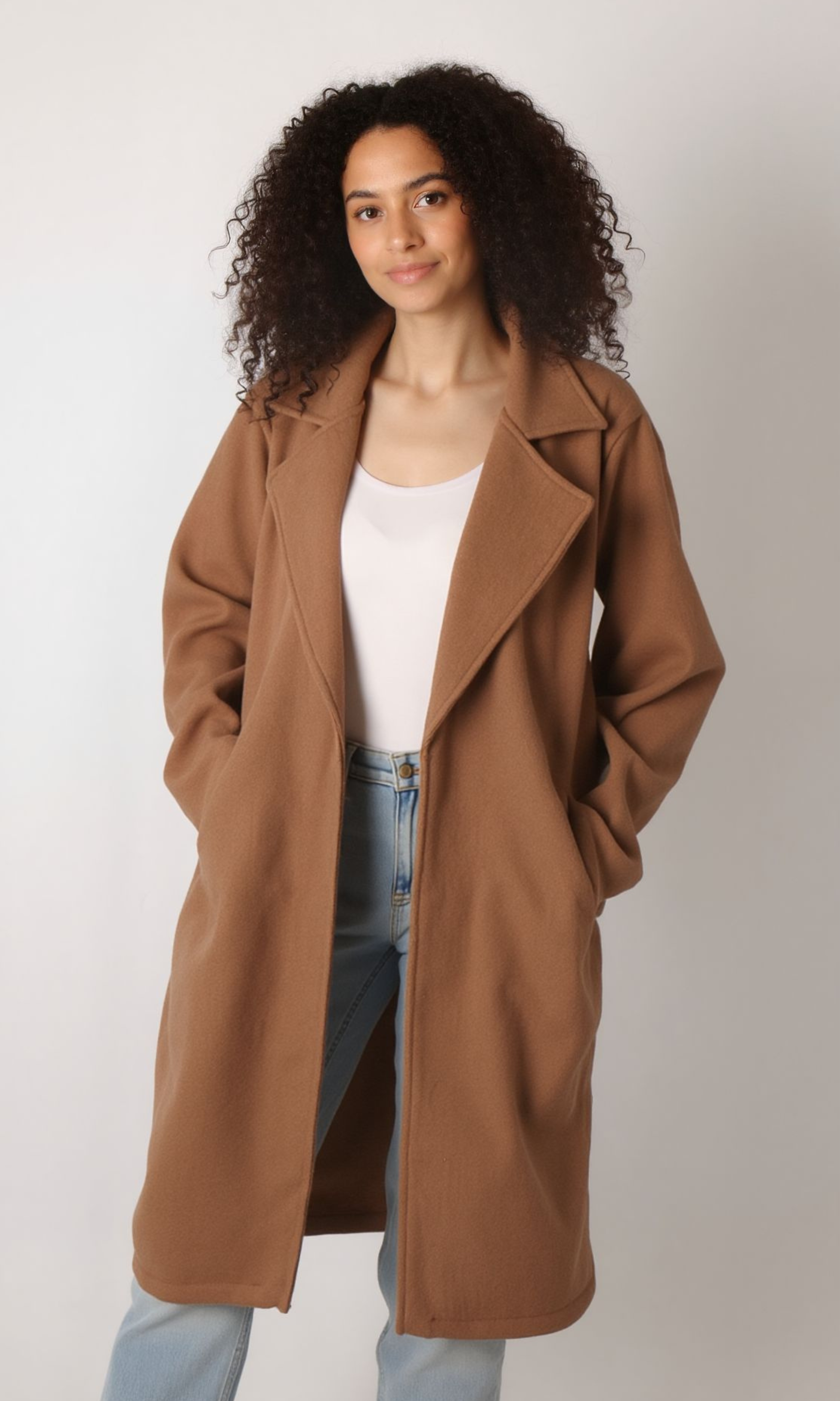 NUT Women Regular Fit Belted Coat