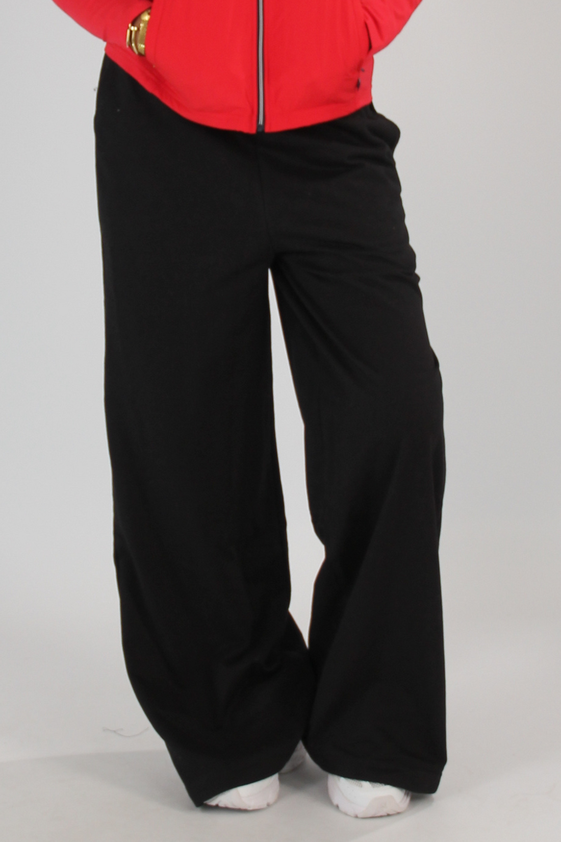 NUT Women High Waist Wide Leg Sweatpants (Black)
