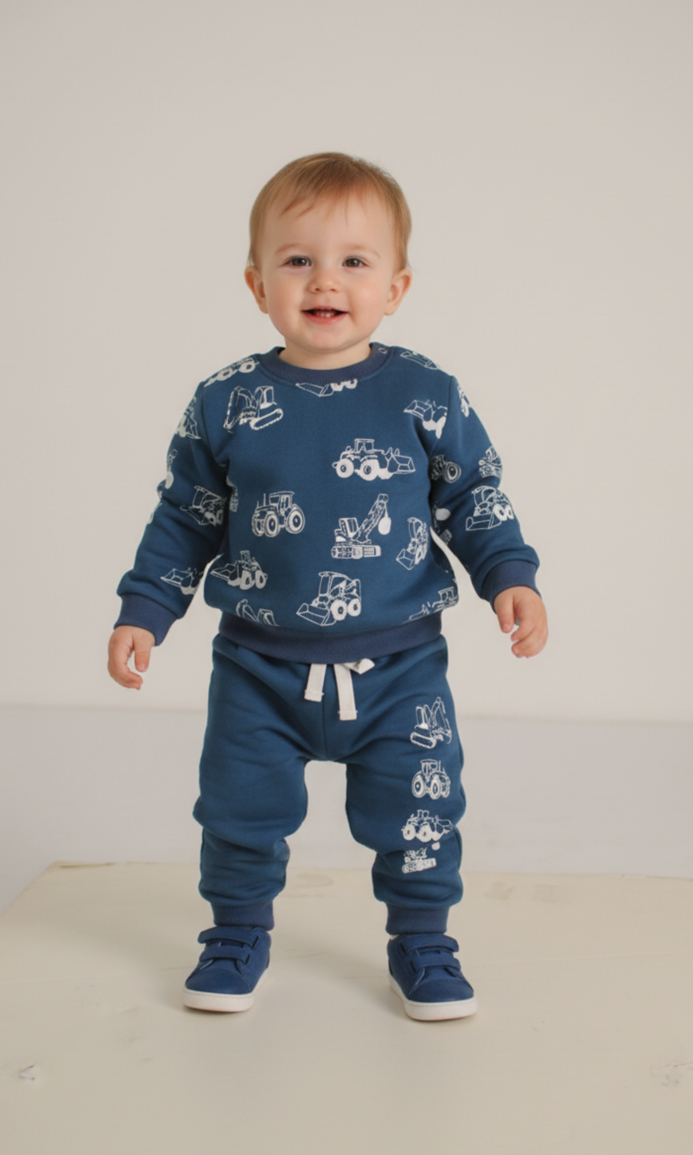 Baby Melton Cotton Cute Truck Set