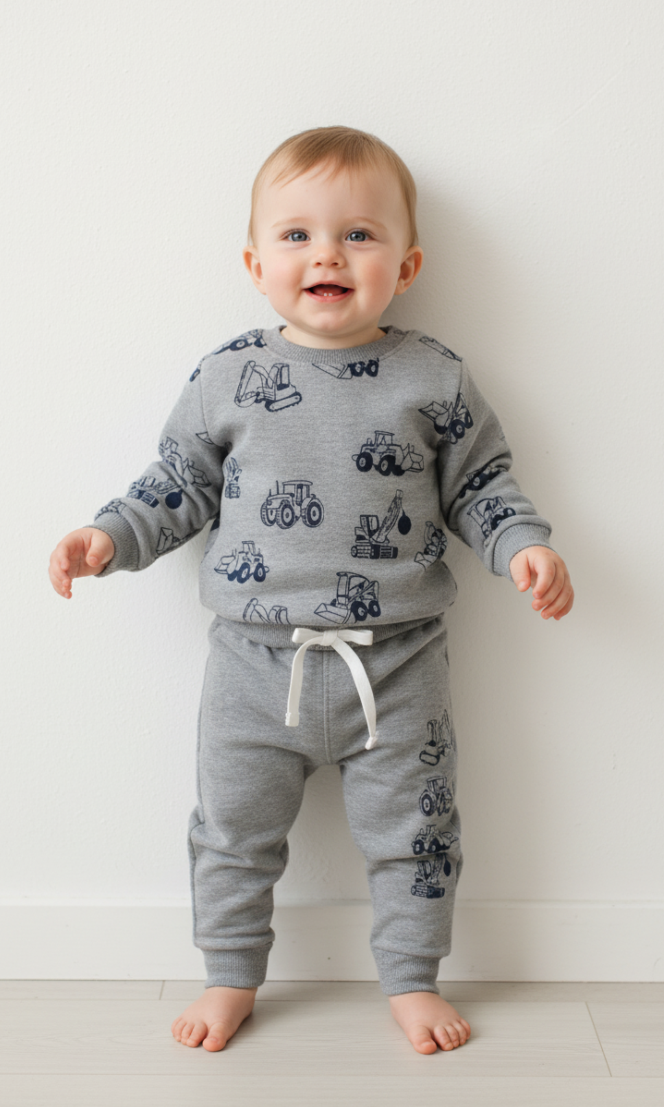 Baby Melton Cotton Cute Truck Set