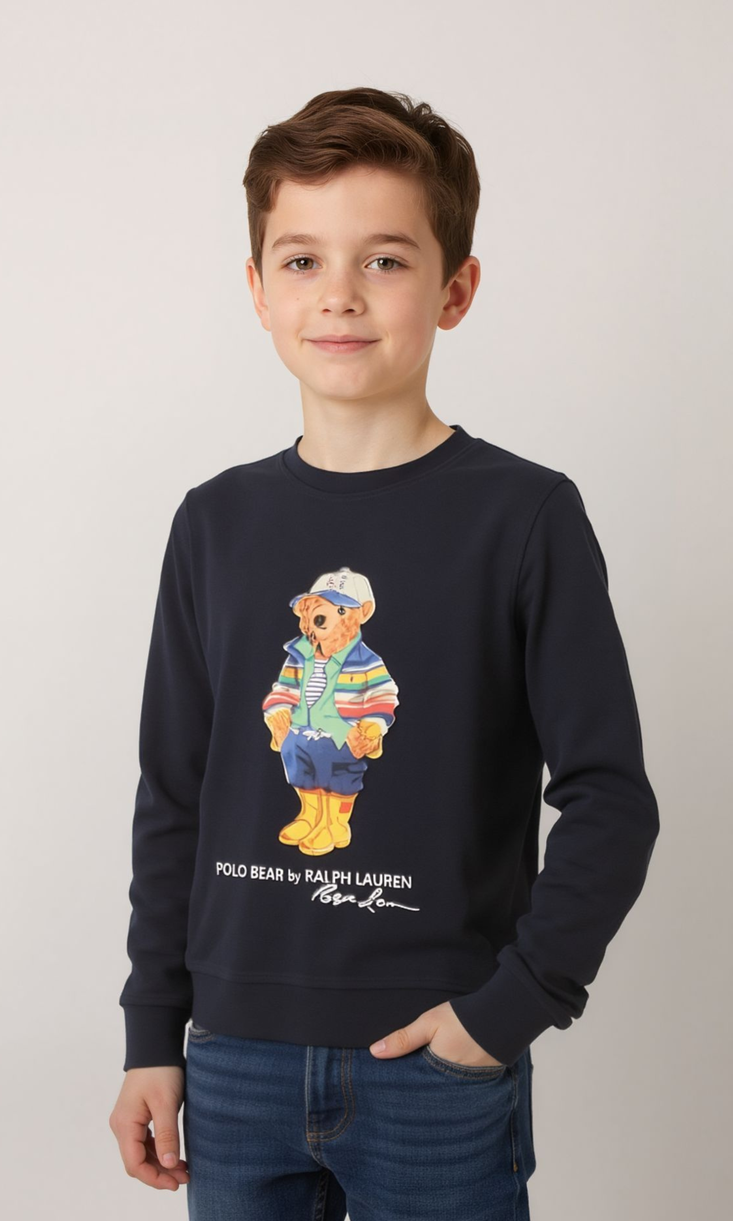 Kids Long Sleeve Cotton T-Shirt