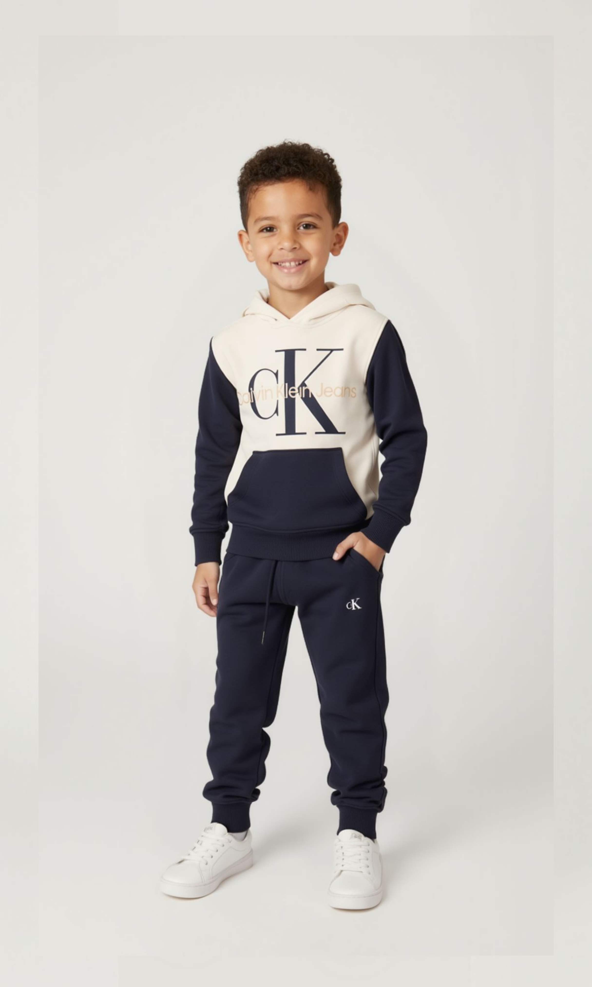 Kids 2-Piece Set - CK (Dark Blue)