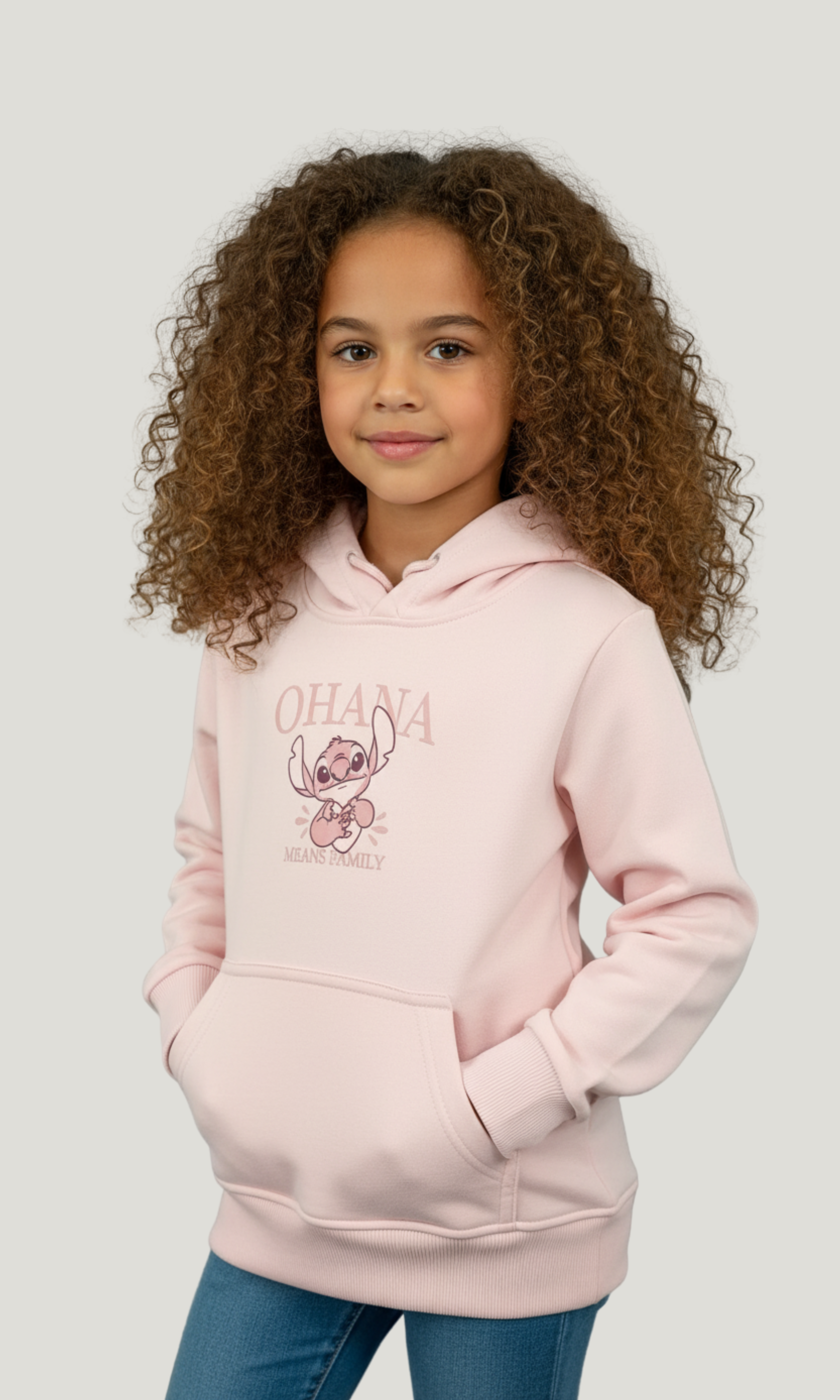 Kids Stitch OHANA Hoodie For Girls