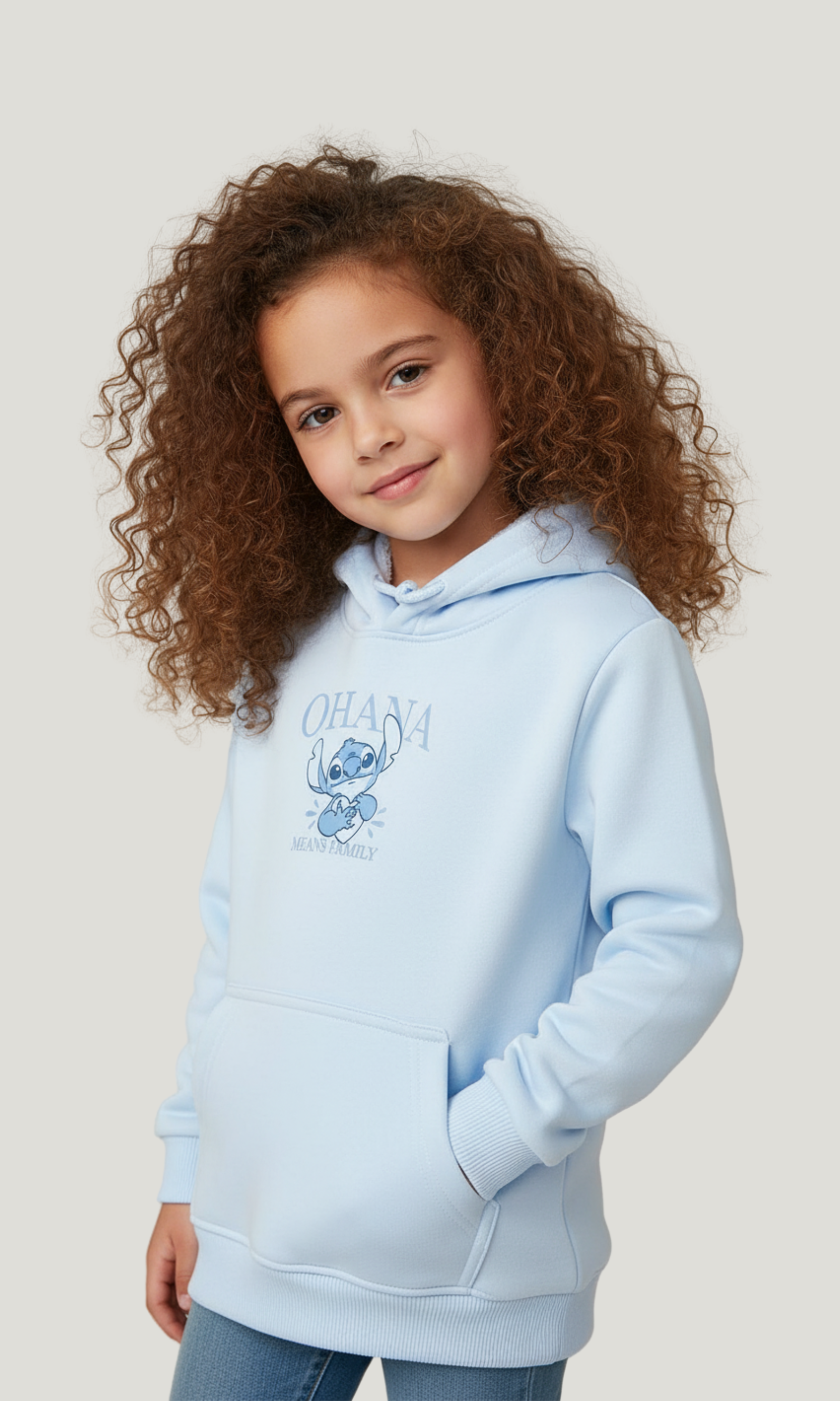 Kids Stitch OHANA Hoodie For Girls