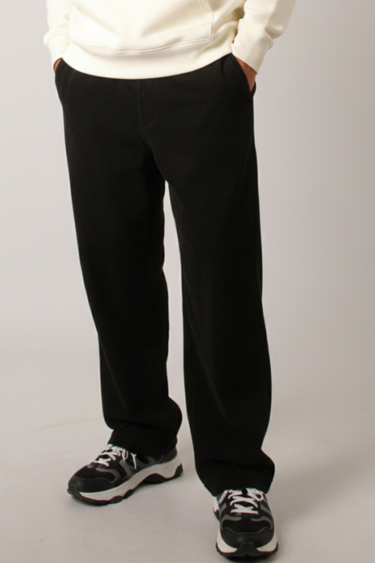 NUT Men Elastic Waist Velvet Pants