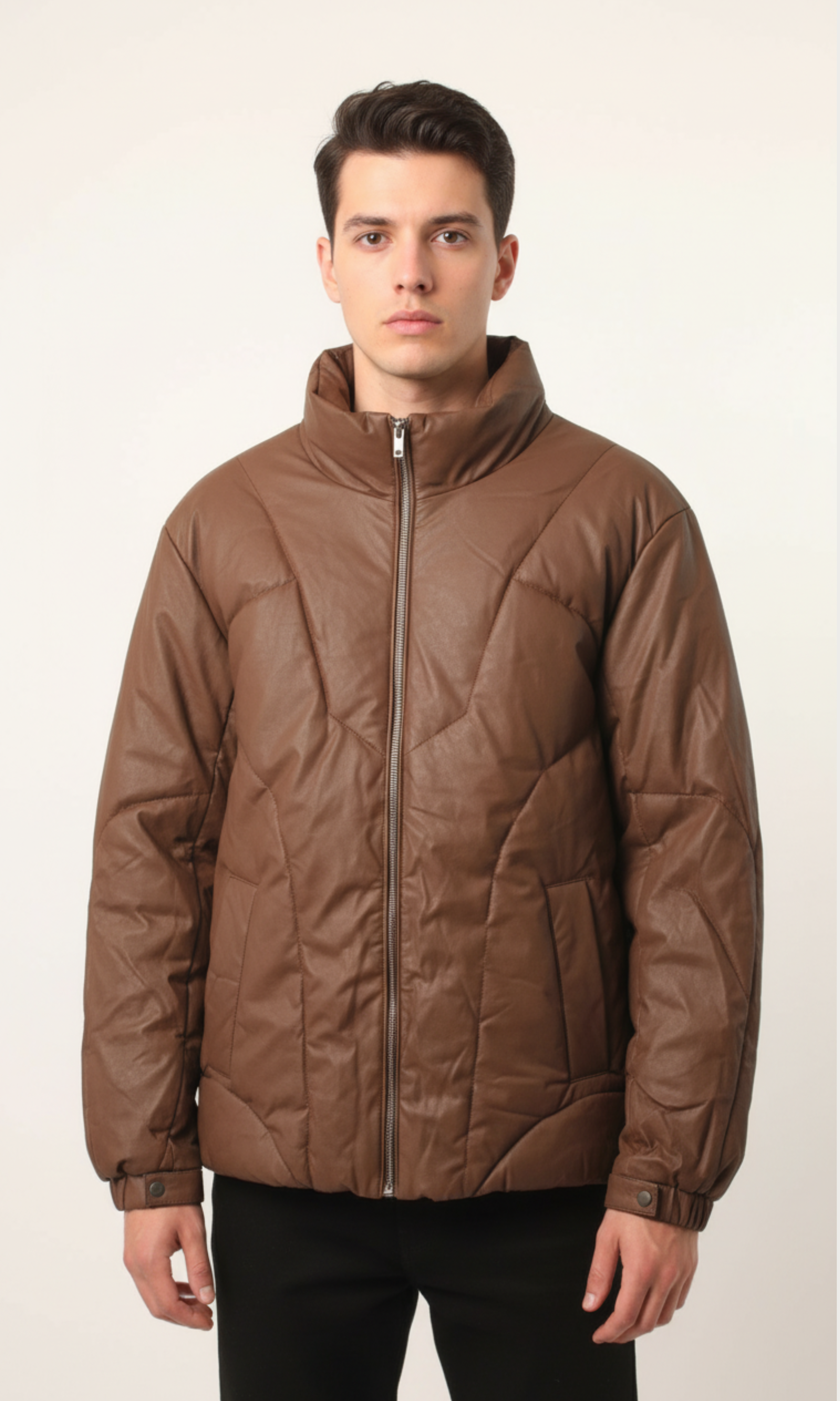 Men Regular Fit Puffer Jacket