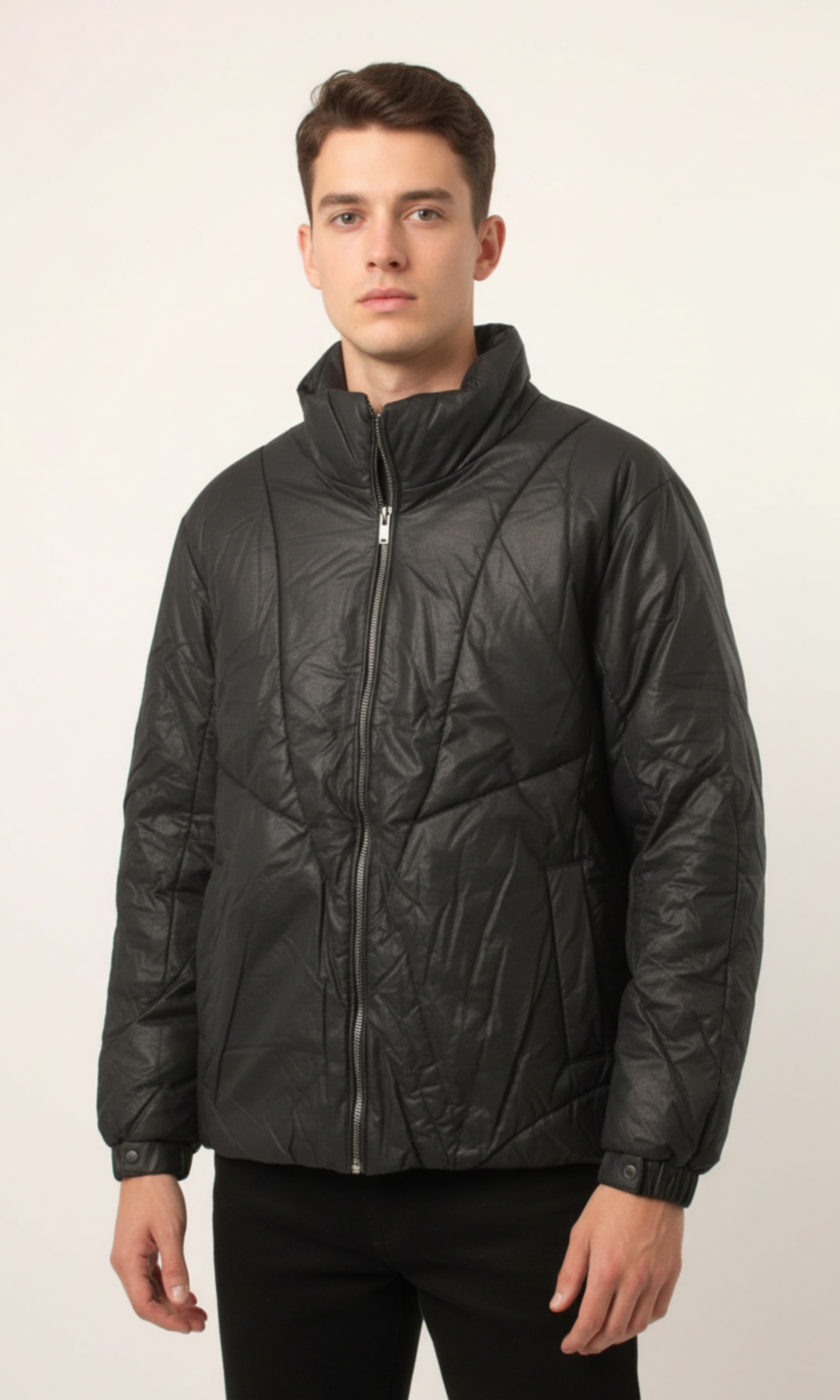 Men Regular Fit Puffer Jacket