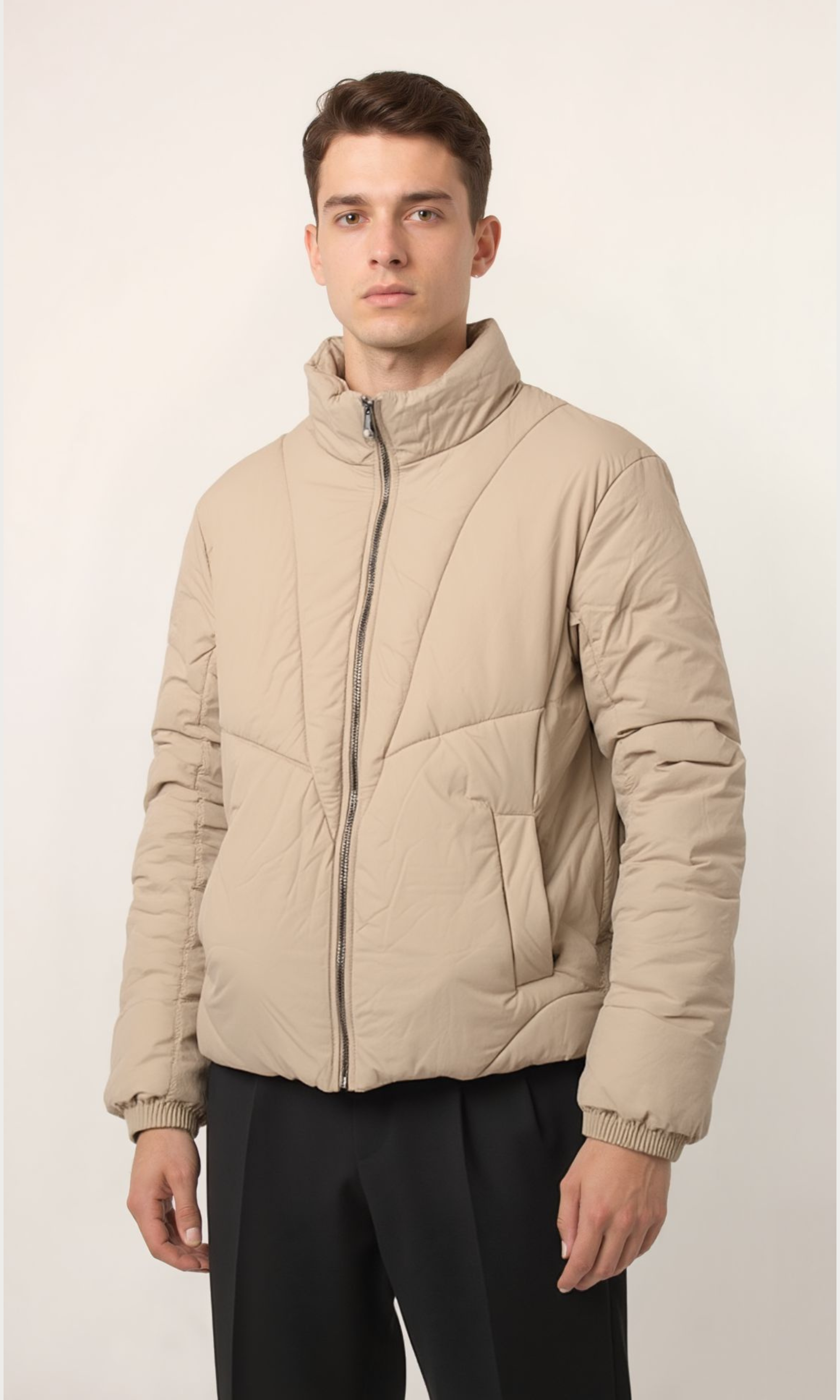 Men Regular Fit Puffer Jacket