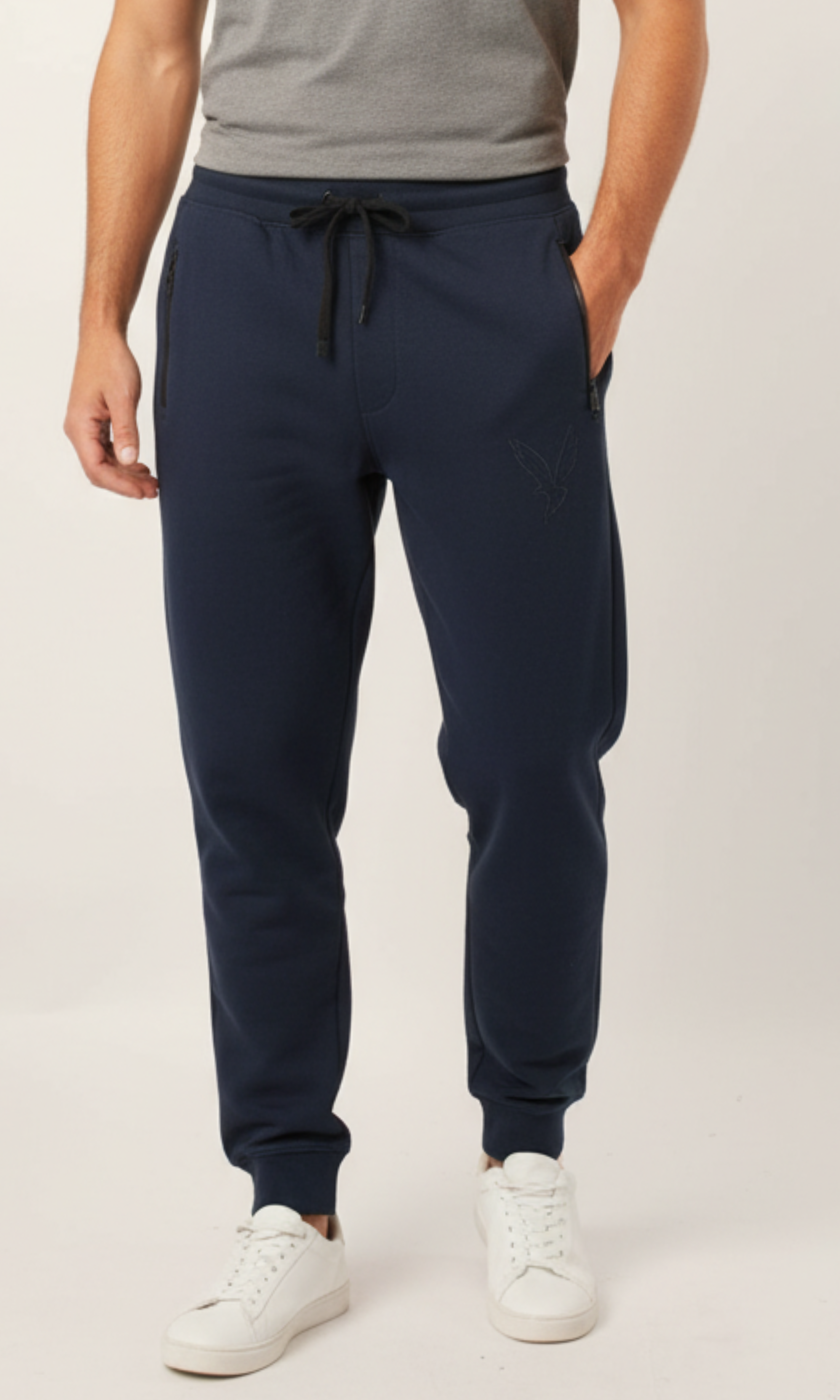 Men Side Zipped Pockets Sweatpants - AE