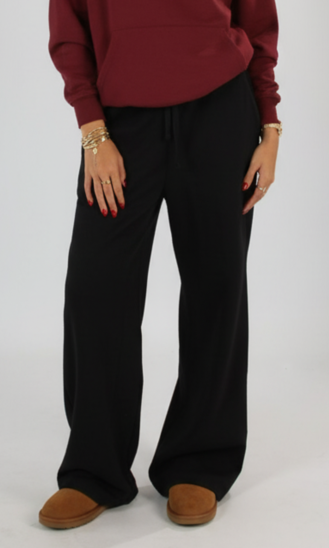 Women High Waist Relaxed Baggy Fit- AE