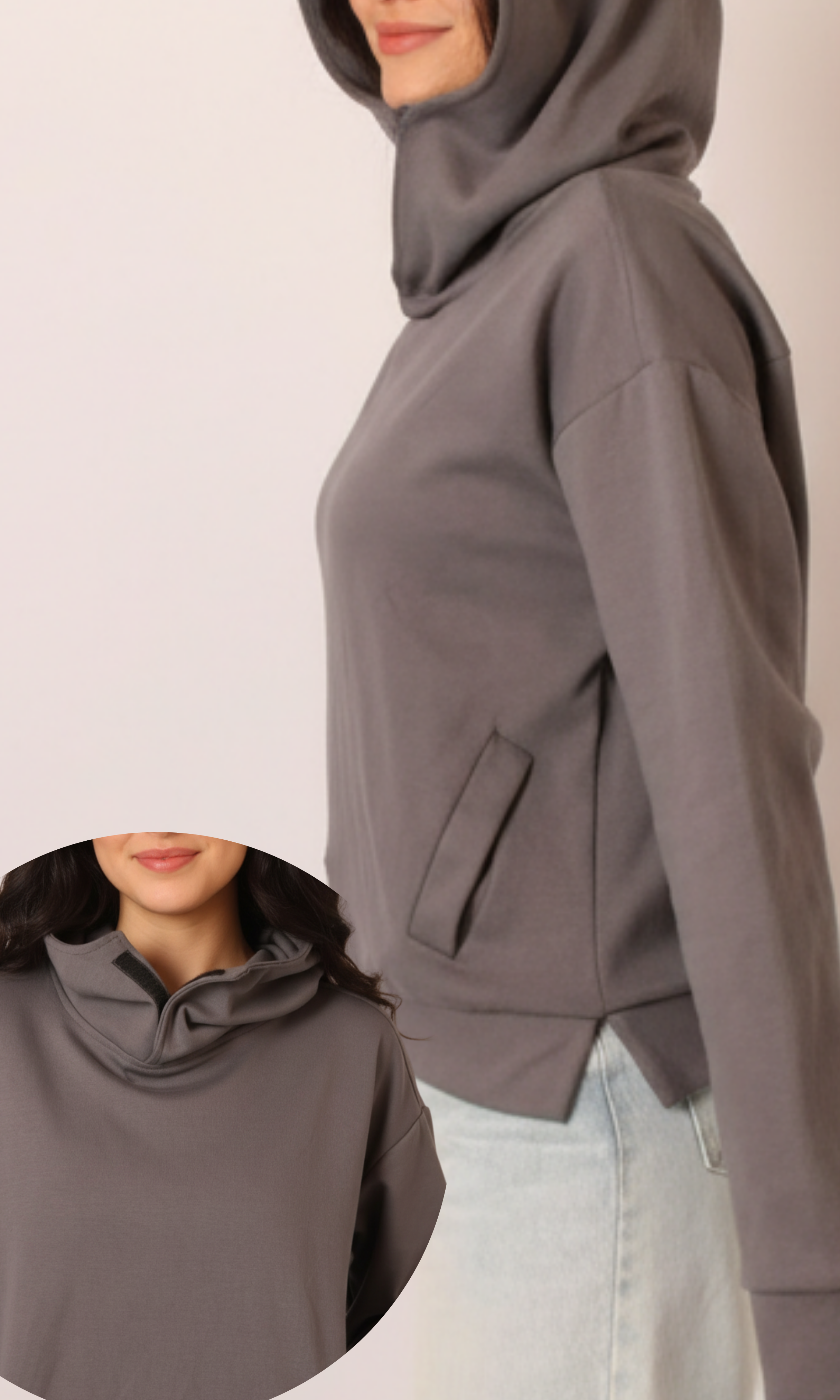 NUT Women Turtleneck Hoodie