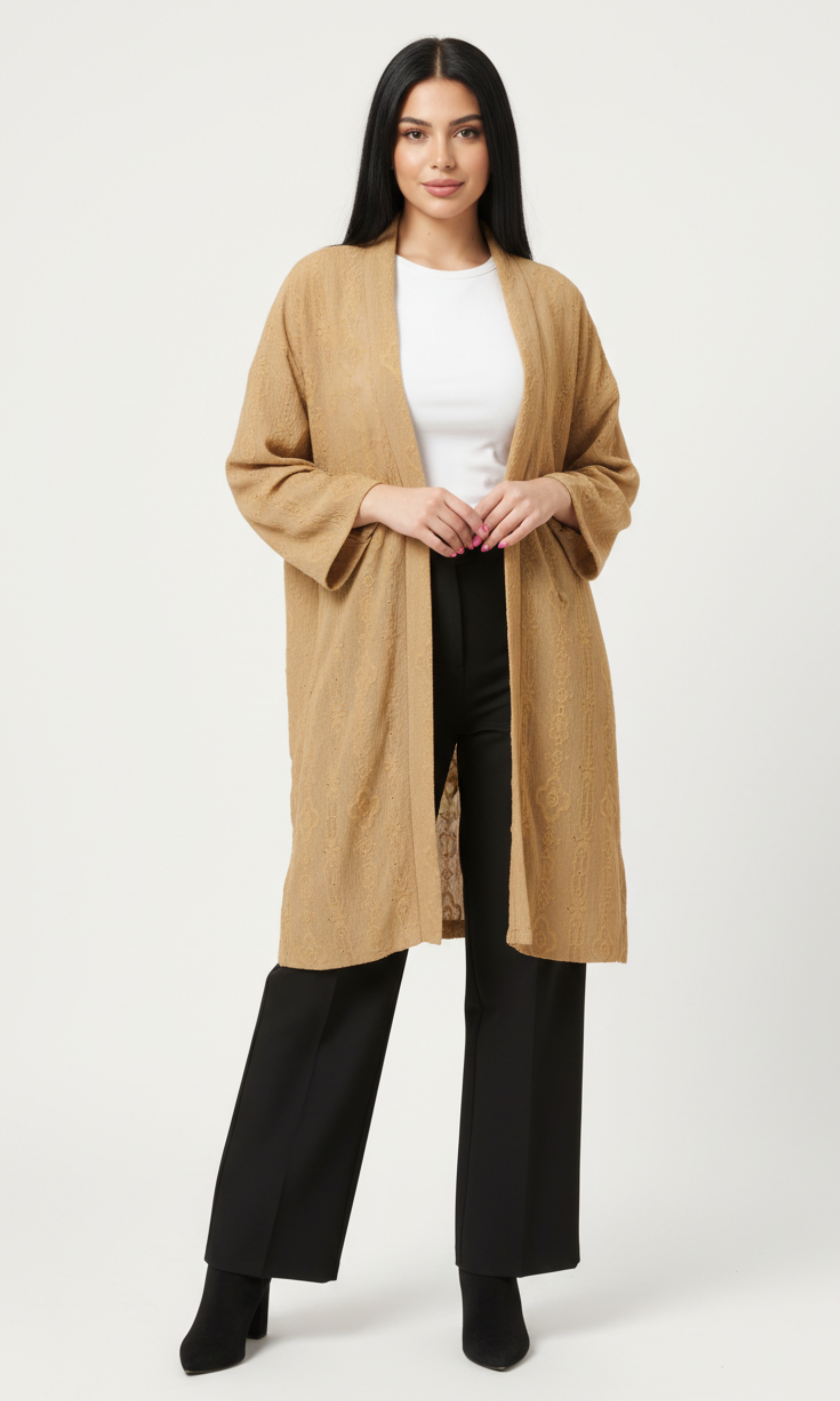 Women Gibber Kimono (Café)