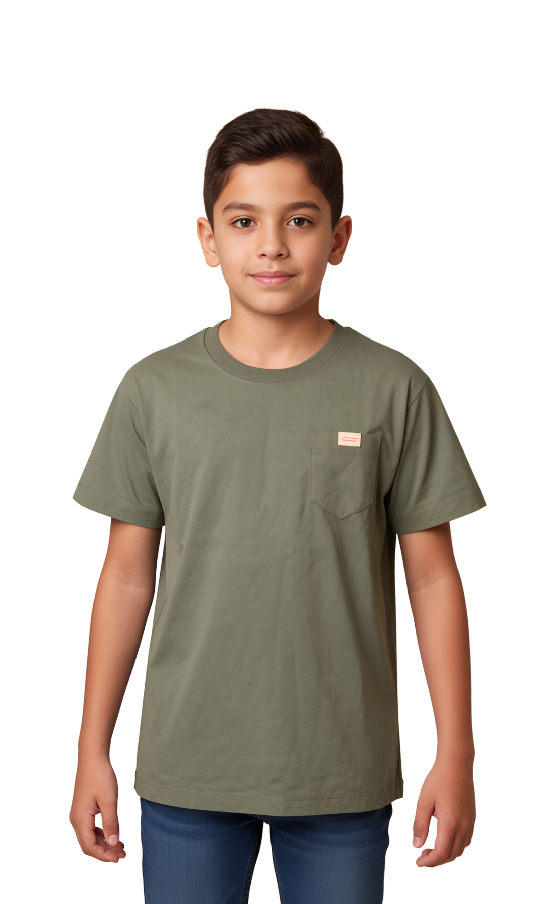 Kids Classic Crew Neck T-Shirt - Pocket