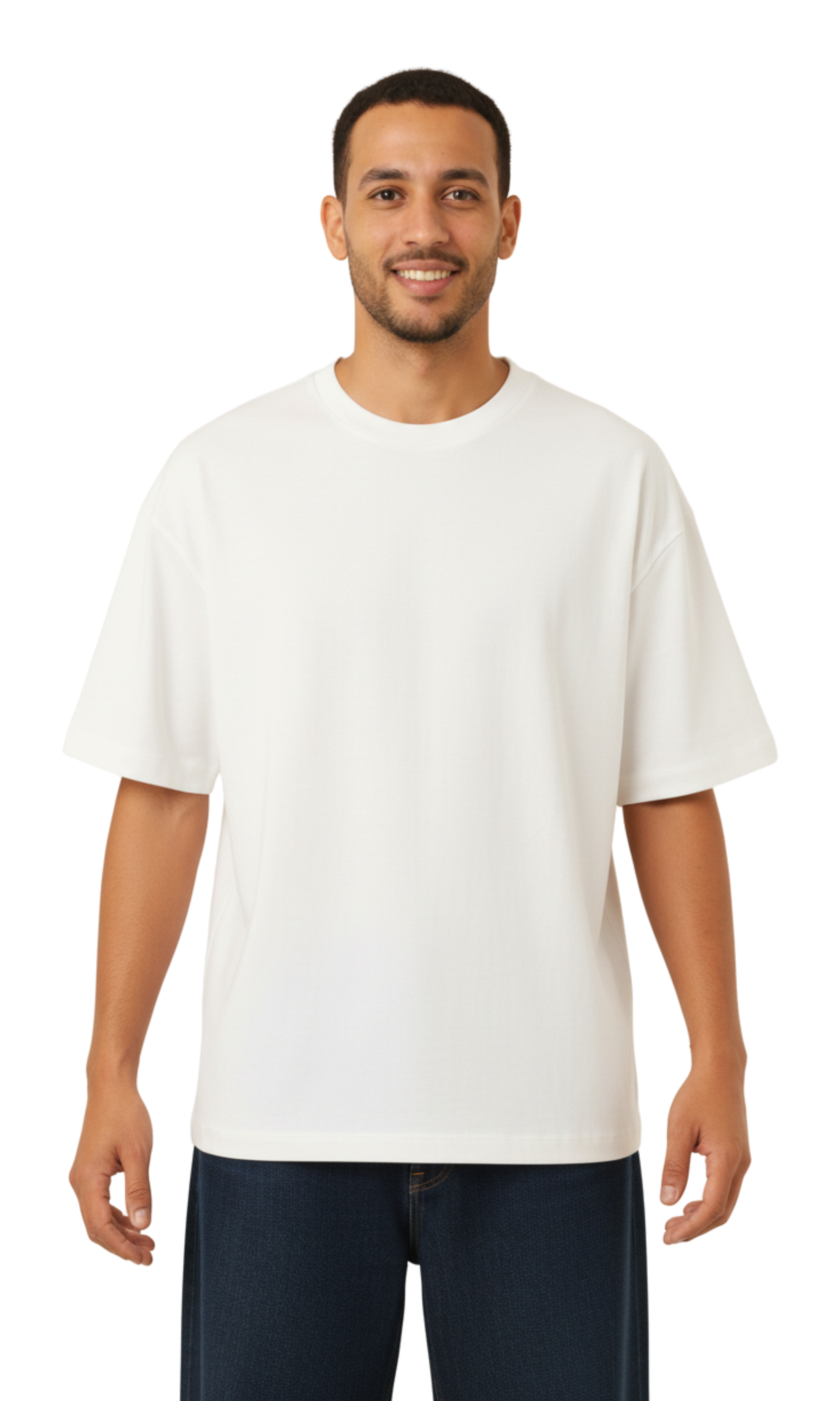 Men Loose Fit T-shirt Crew Neck