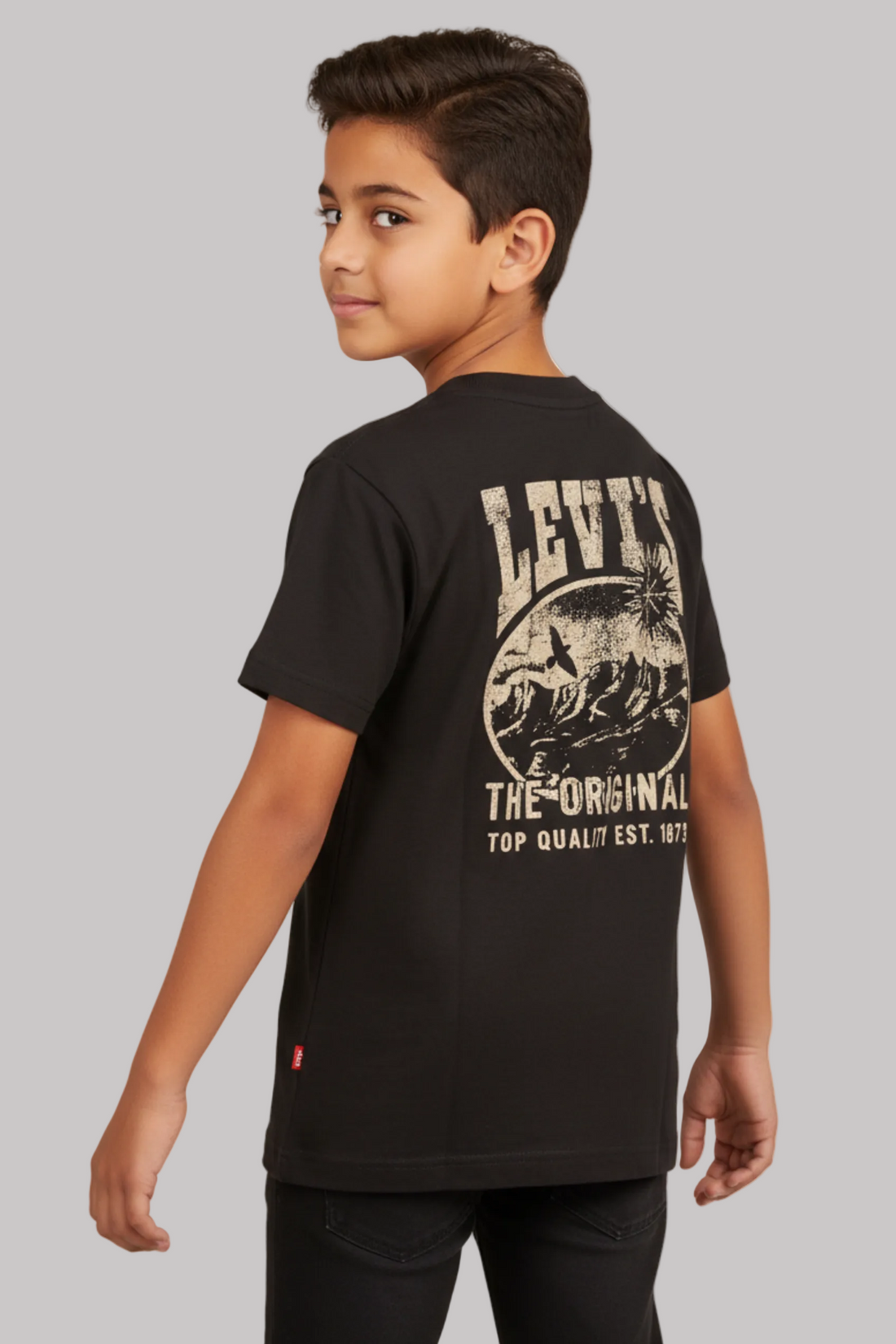 Kids Classic Crew Neck T-Shirt (Black)