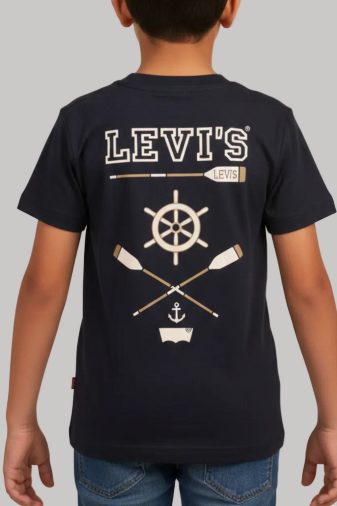 Kids Classic Crew Neck T-Shirt (Ship's Wheel)