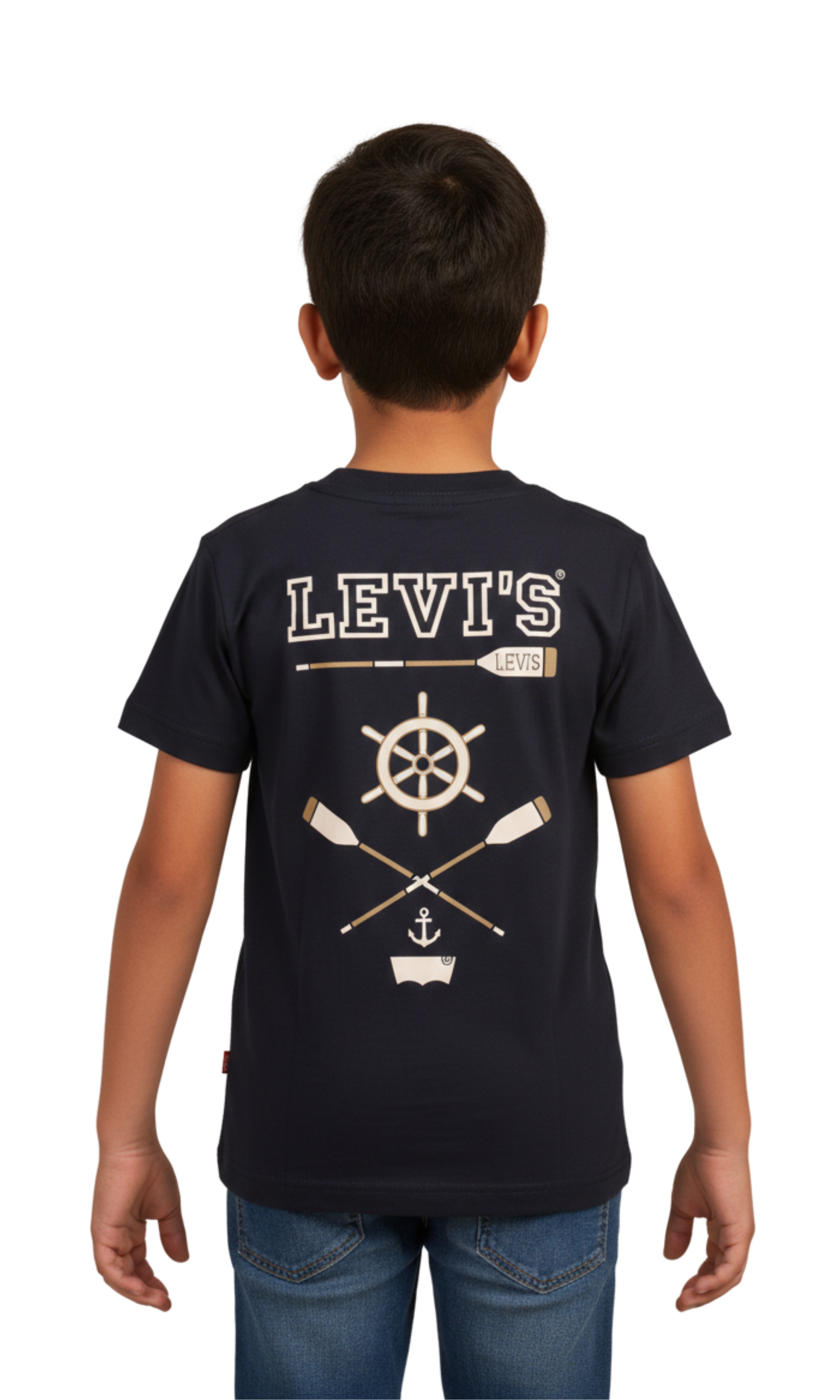 Kids Classic Crew Neck T-Shirt (Ship's Wheel)
