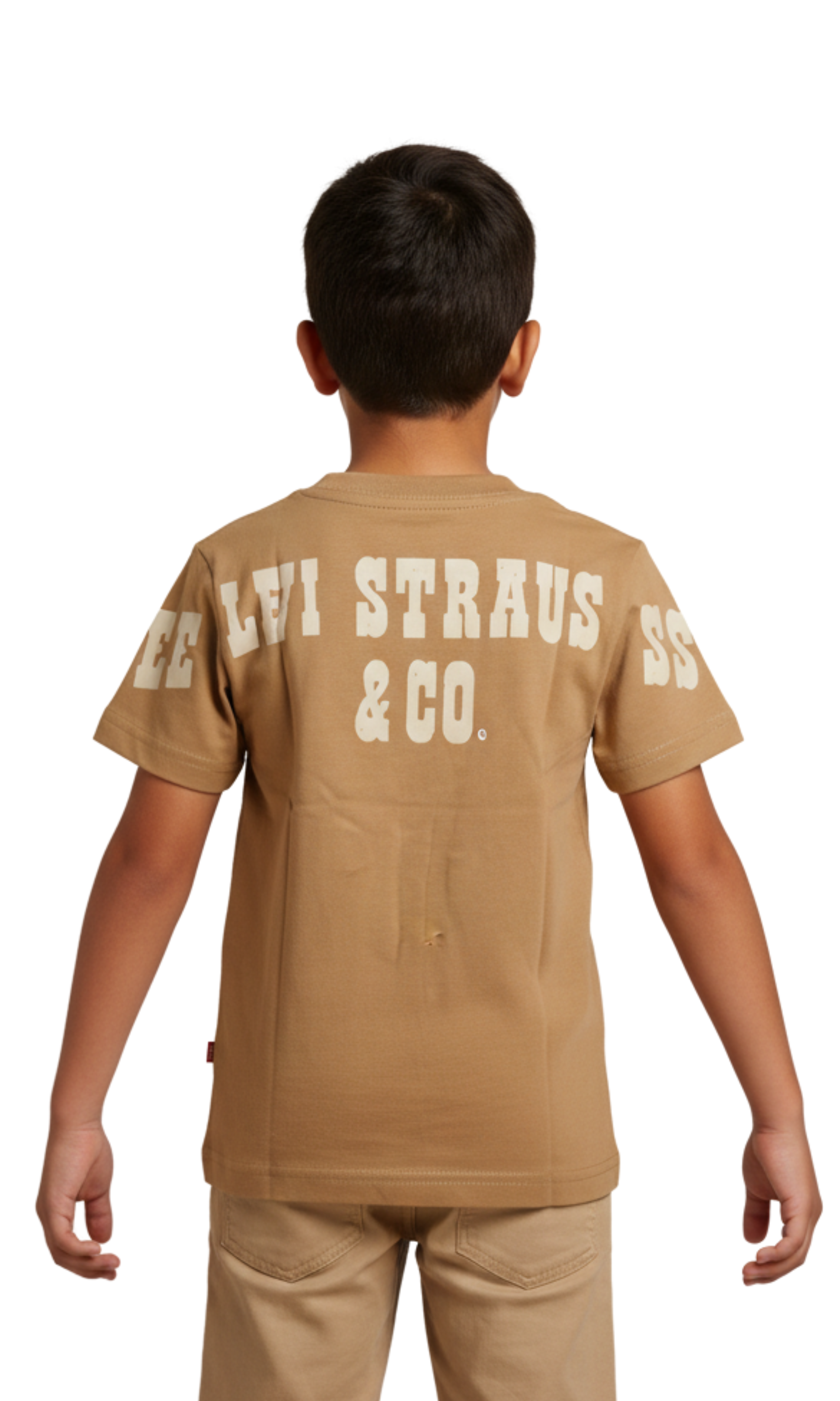 Kids Classic Crew Neck T-Shirt (Beige)