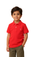 Kids Cotton Ribbed Polo Collar T-Shirt