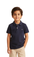 Kids Cotton Ribbed Polo Collar T-Shirt