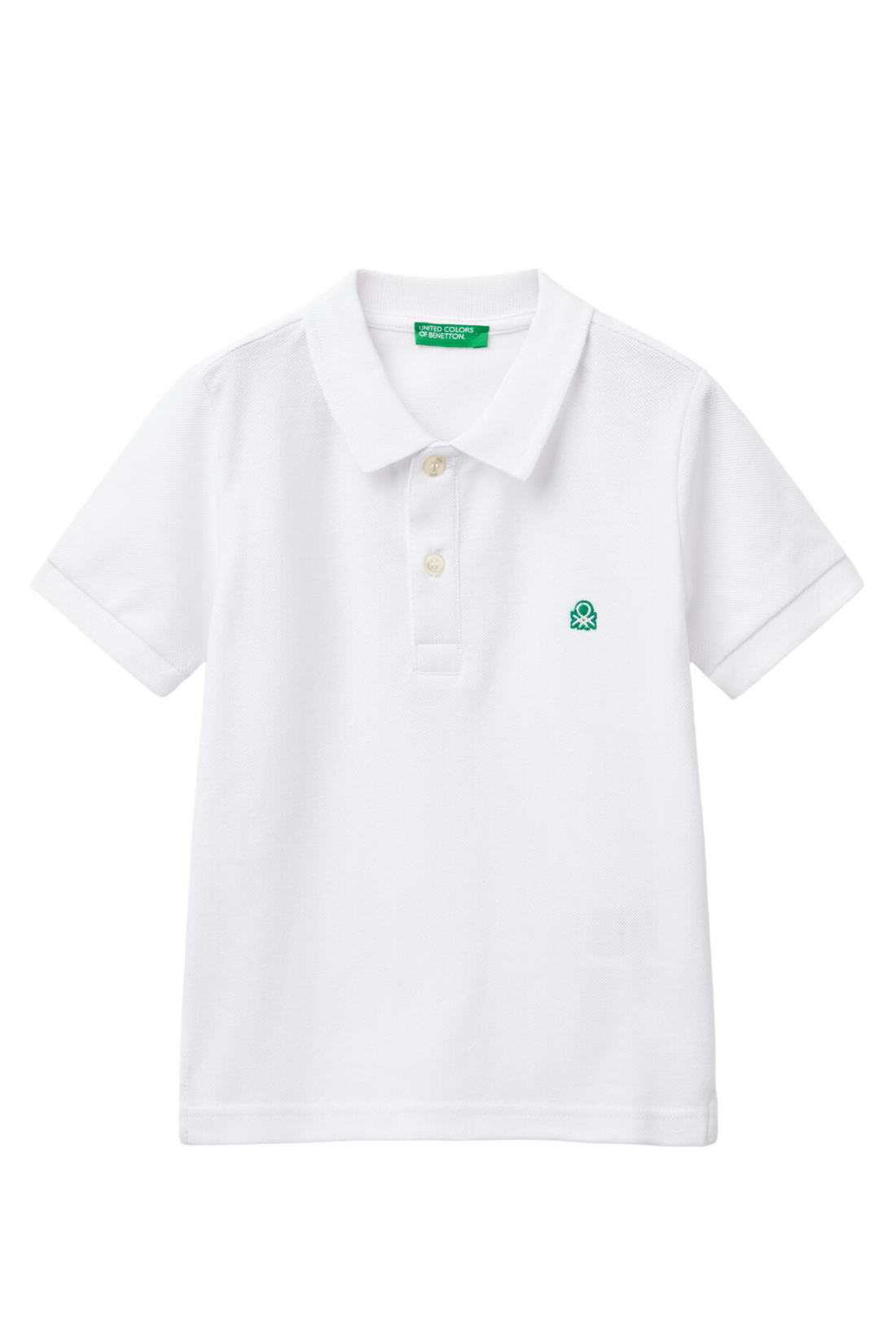 Kids Cotton Ribbed Polo Collar T-Shirt