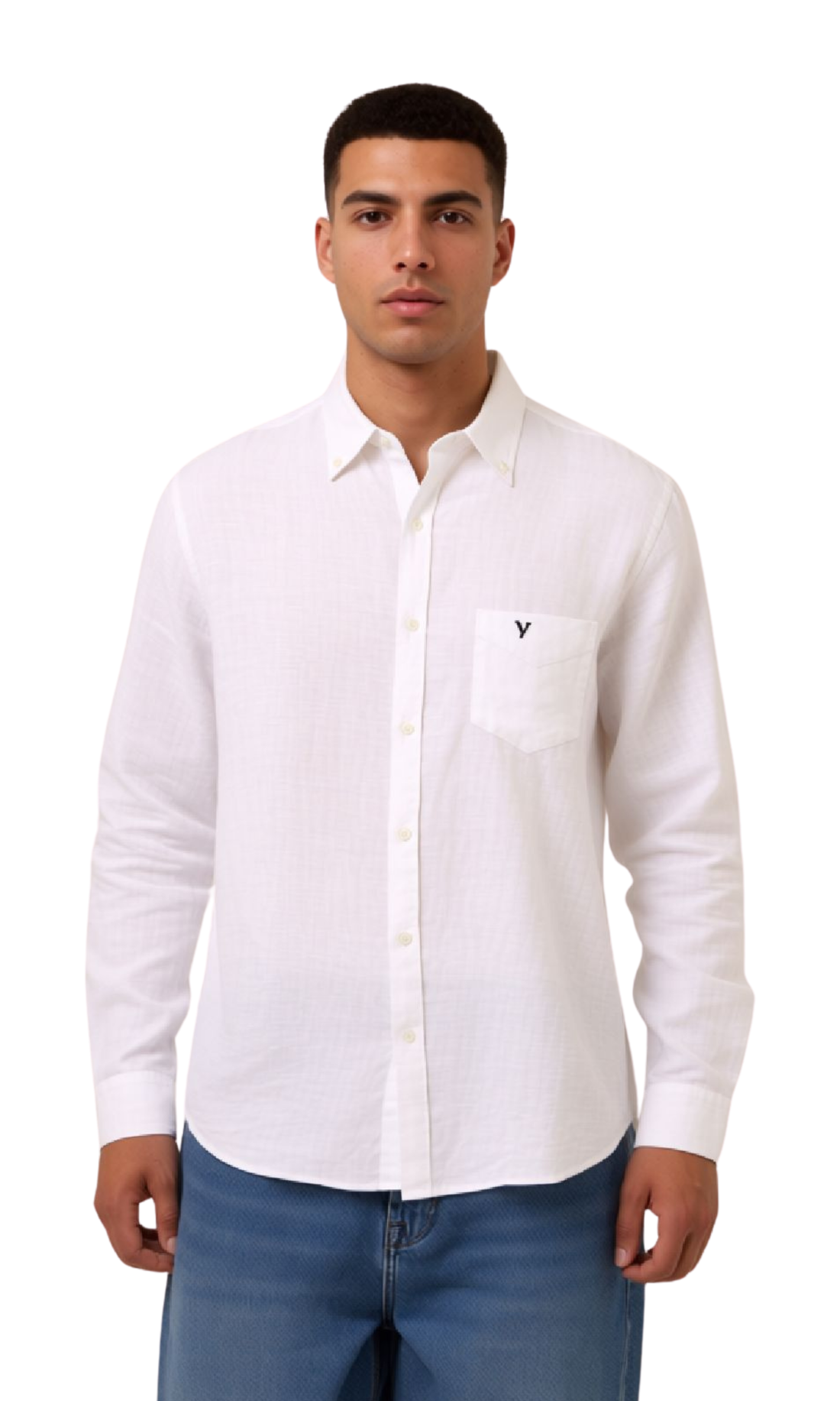 Men Regular Fit Linen Shirt A.E