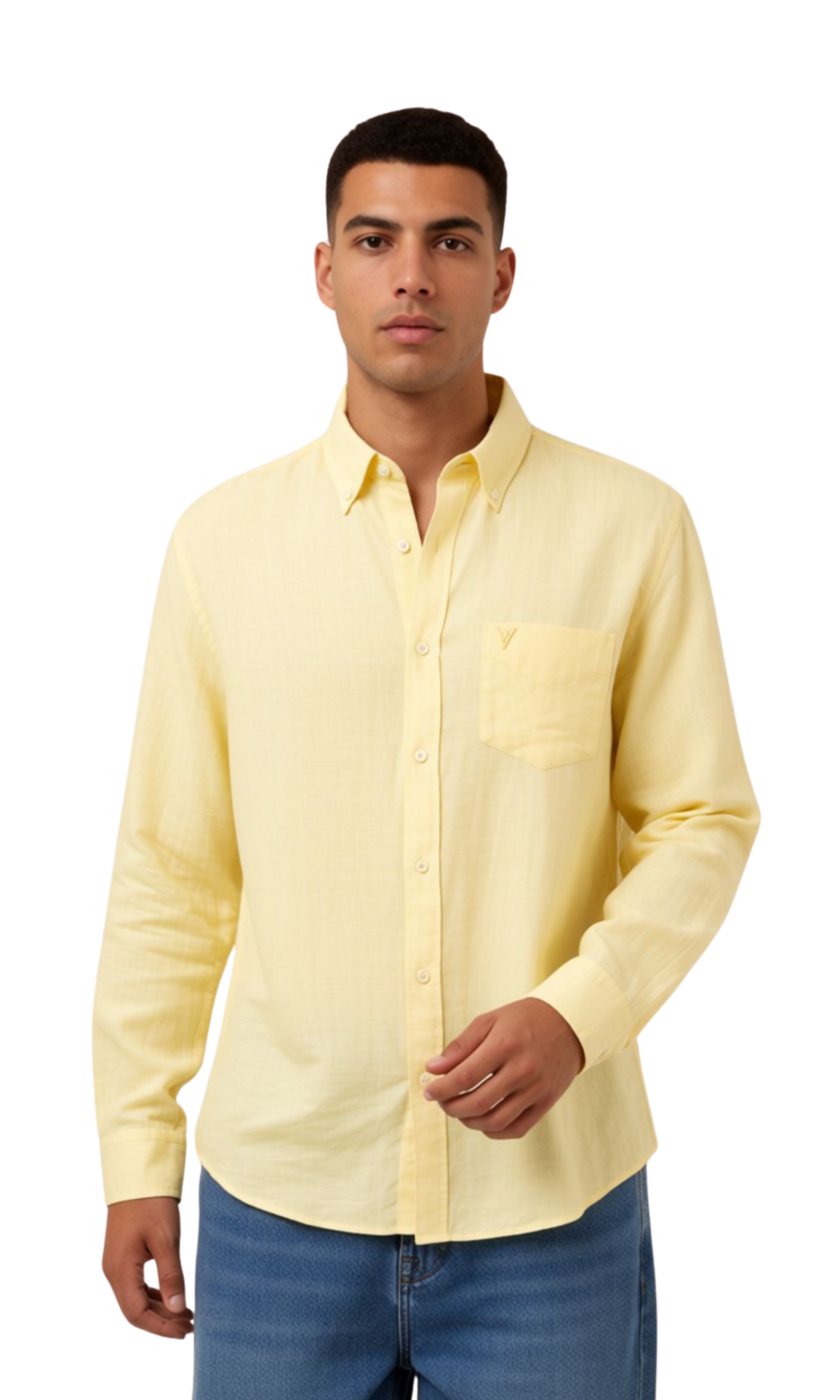Men Regular Fit Linen Shirt A.E