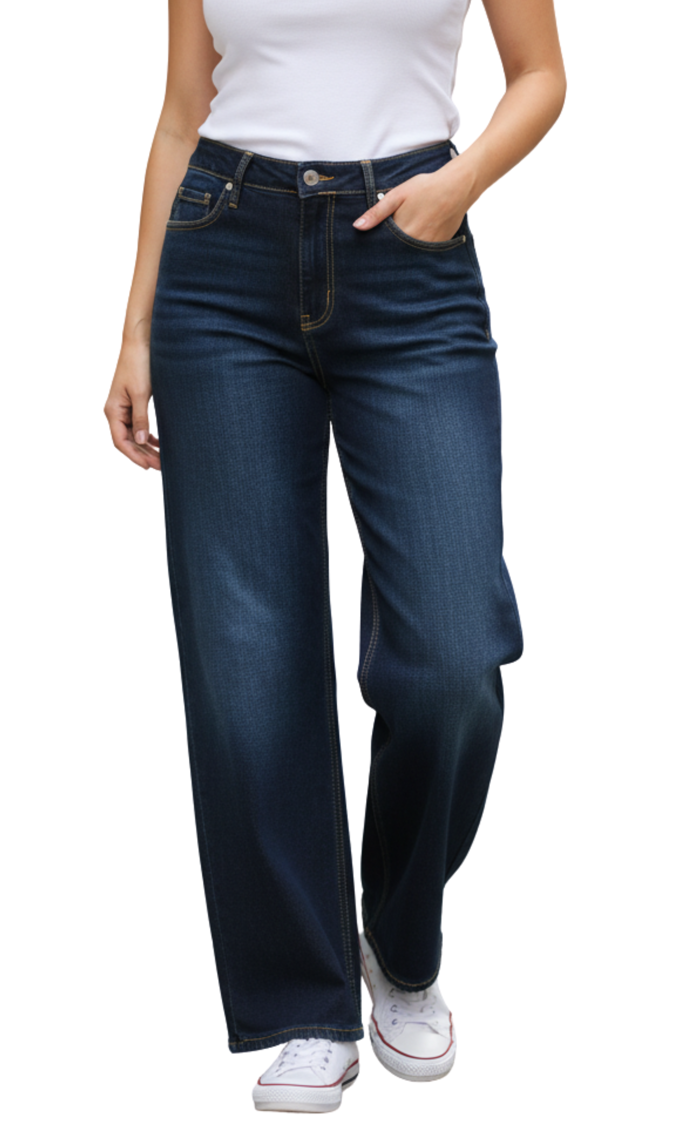 Women High-Rise Denim Jeans -New