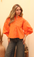 Women Blouse - Balloon sleeves
