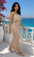 NEW-Women Maxi Carmen Collar Beach Dress