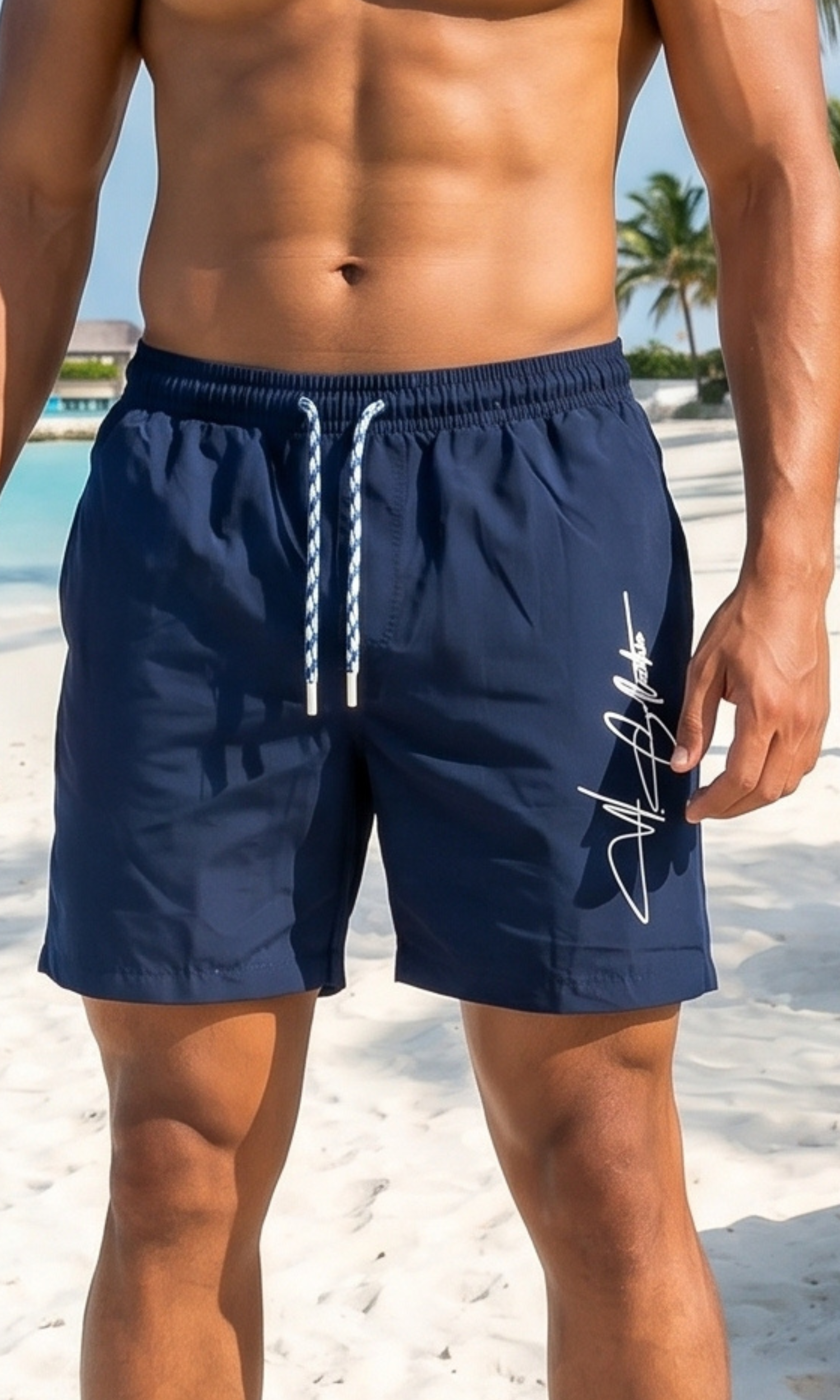 Men Printed Swim Shorts