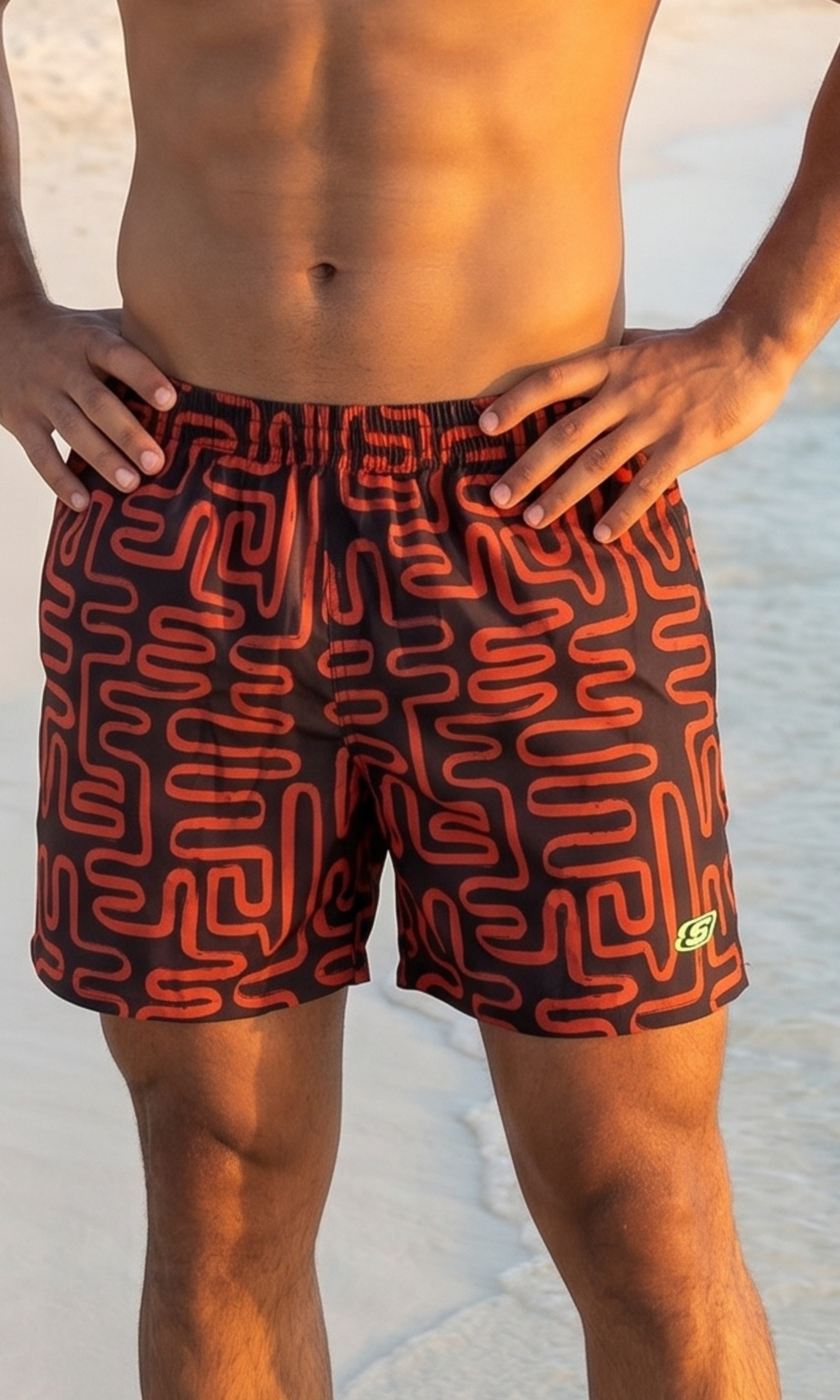 Men Printed Swim Shorts - Skechers