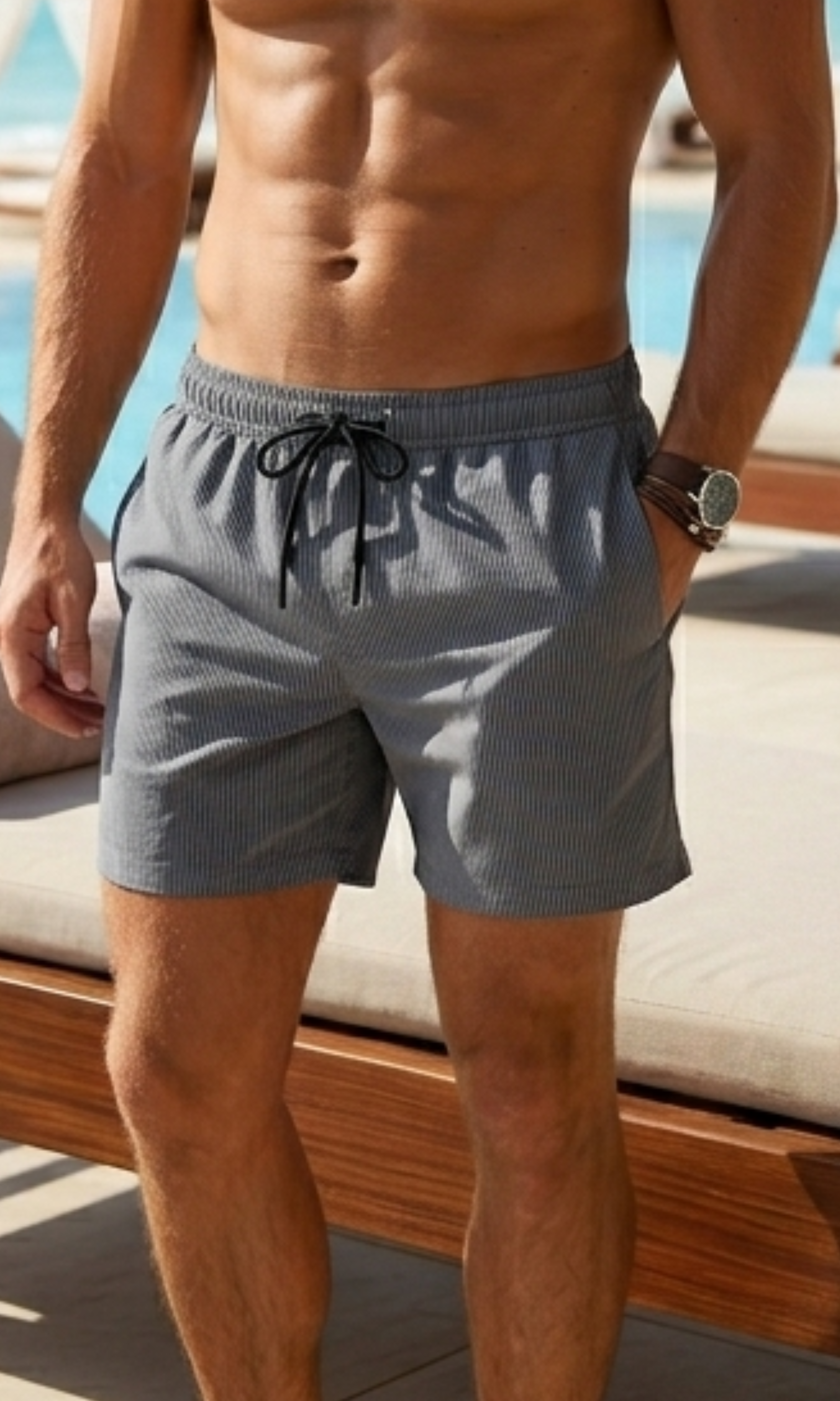 Men Printed Swim Shorts