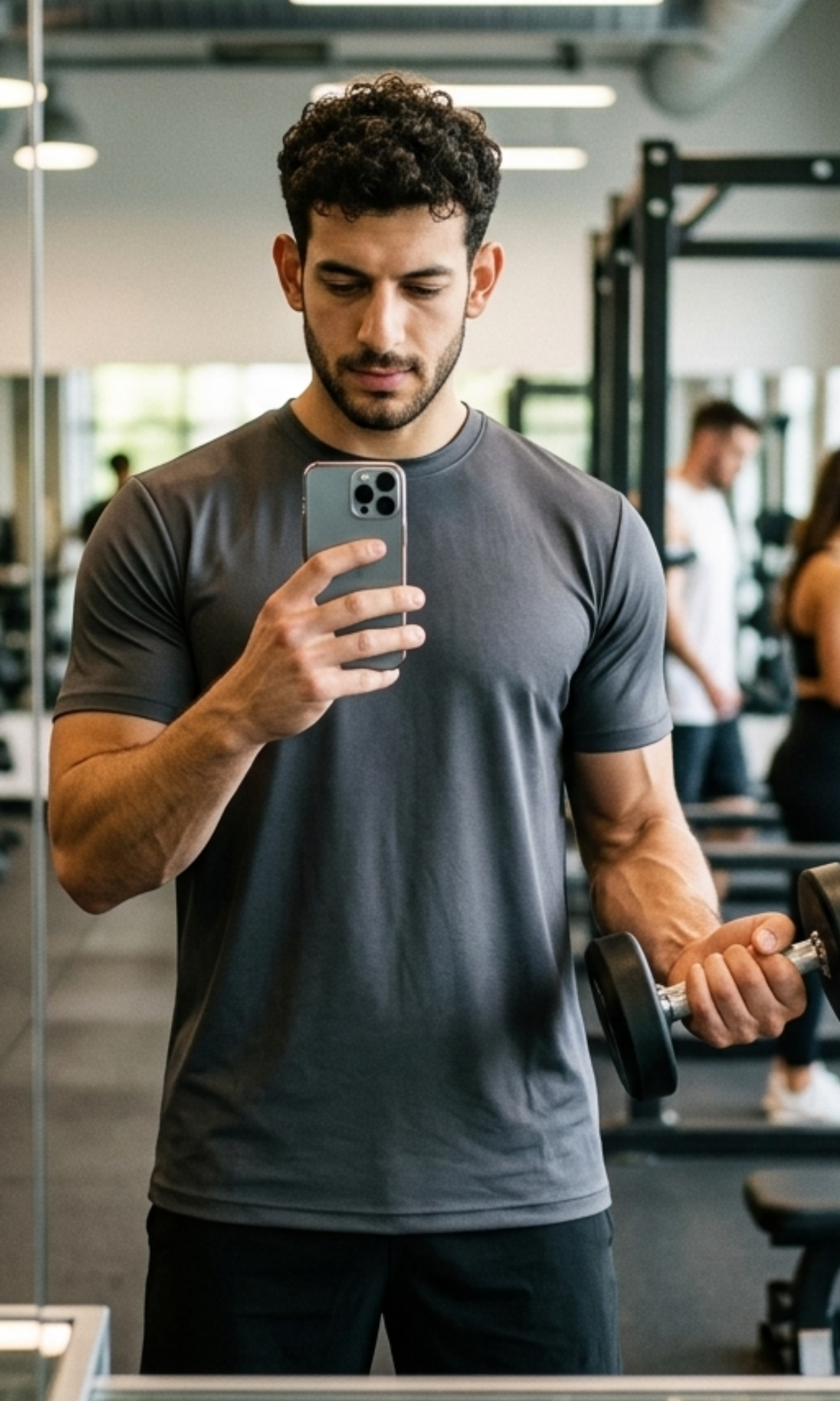 Men Slim-Fit Breathable T-Shirt - NUT