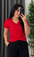 New-Women Cotton V-neck T-Shirt