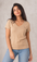New-Women Cotton V-neck T-Shirt
