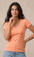 New-Women Cotton V-neck T-Shirt