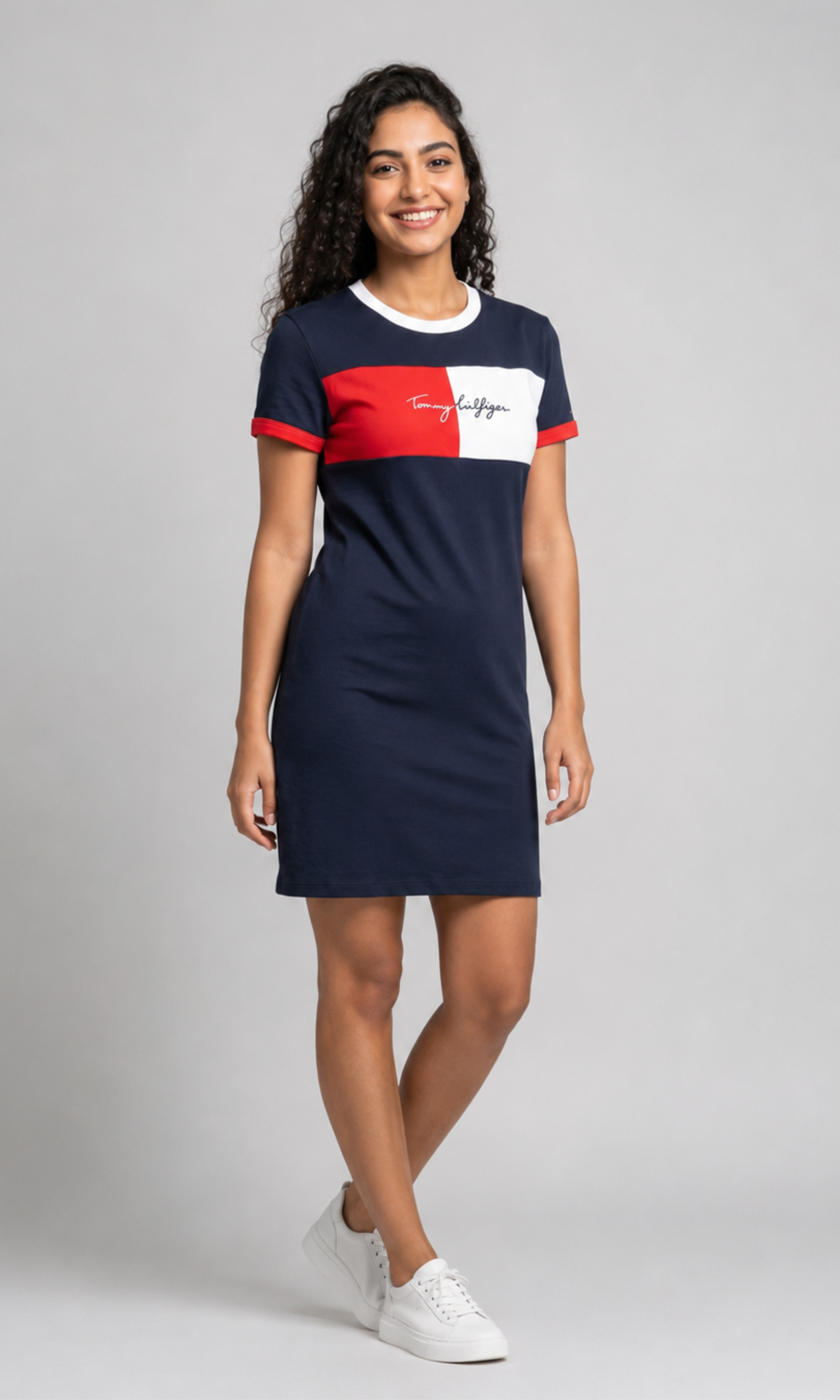 NEW-Women Short Sleeve T-Shirt Dress