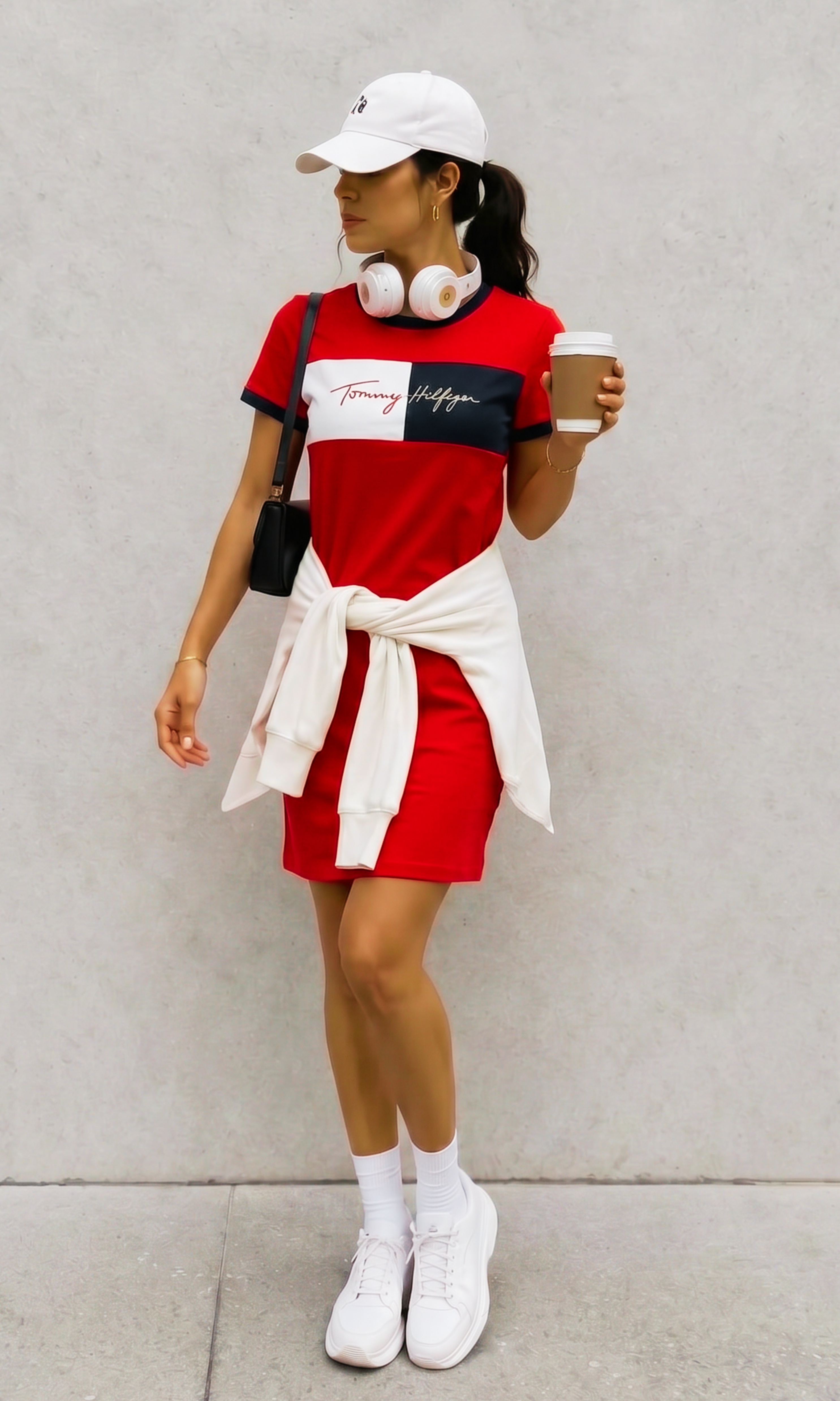 NEW-Women Short Sleeve T-Shirt Dress