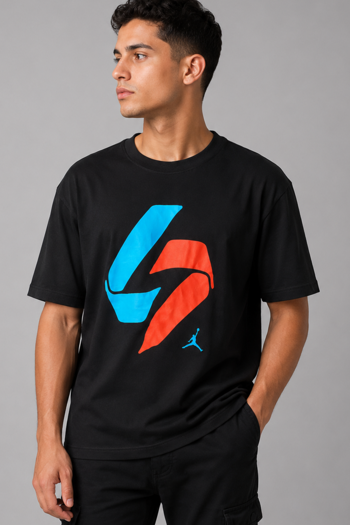 Men Geo-Color Abstract Tee