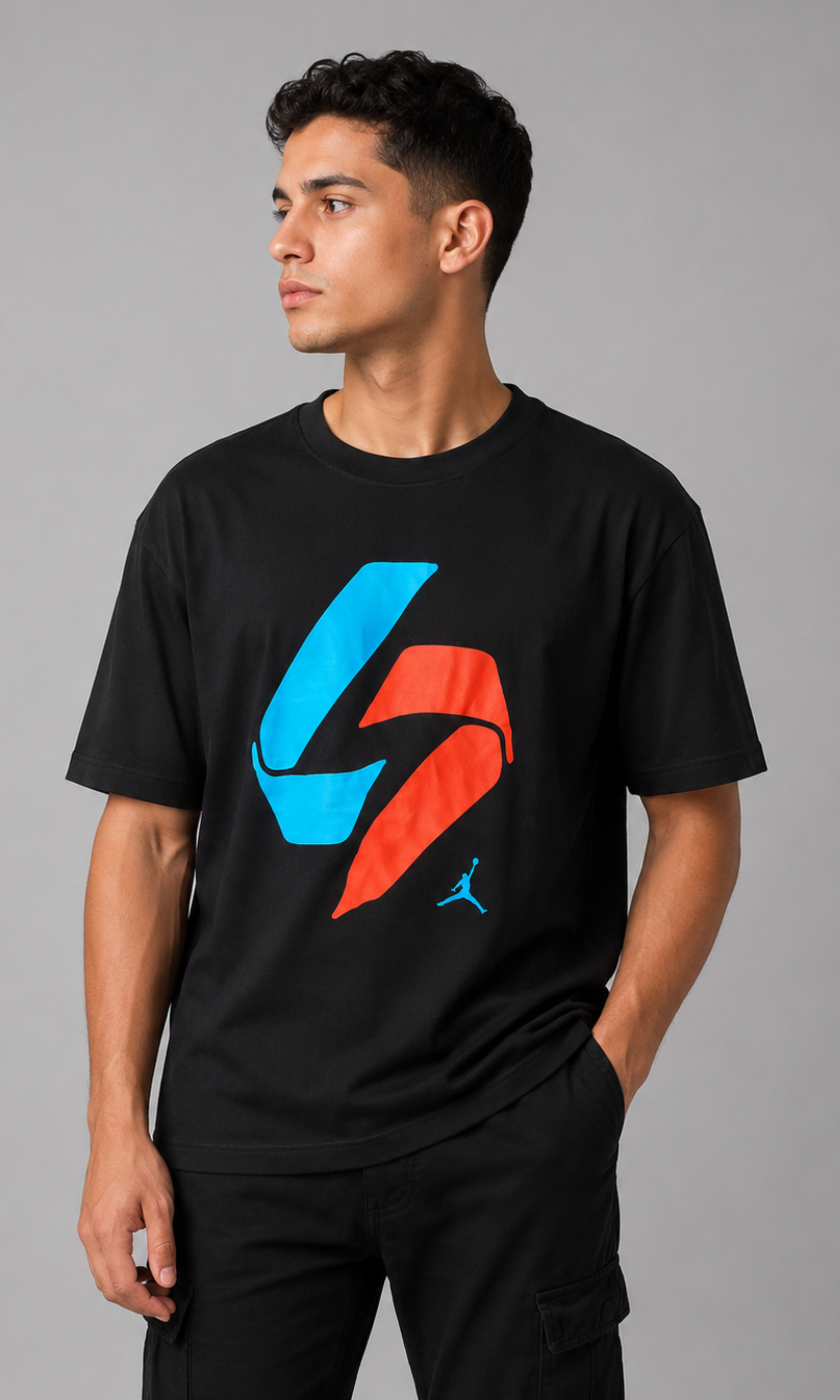 Men Geo-Color Abstract Tee