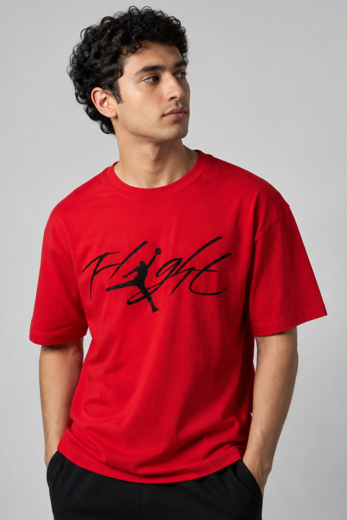Men Flight Graphic Casual Tee