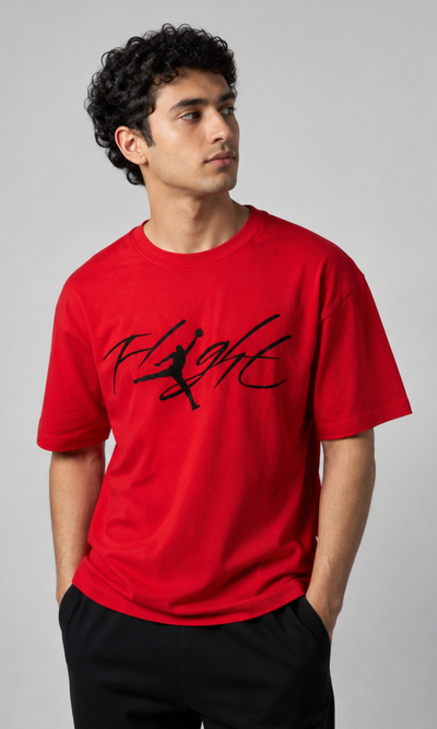Men Flight Graphic Casual Tee