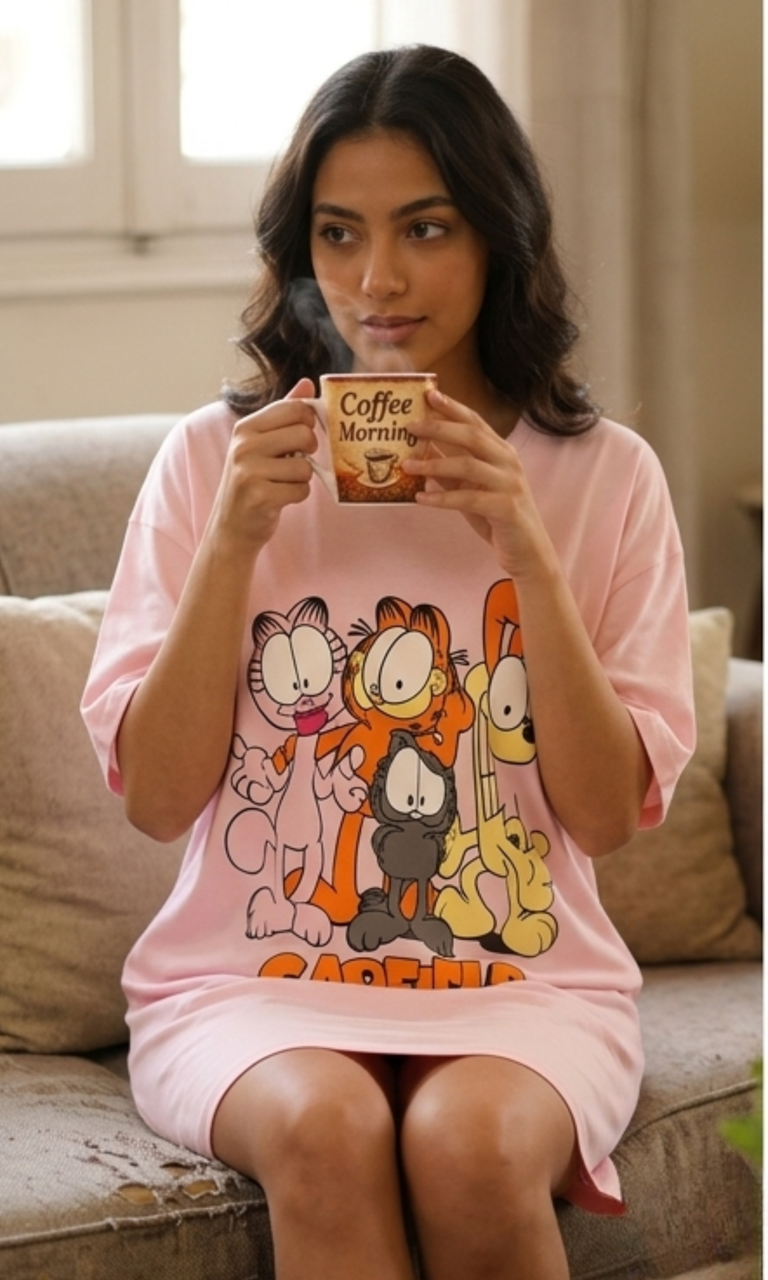 Women Over Size Nightshirt GARFIELD