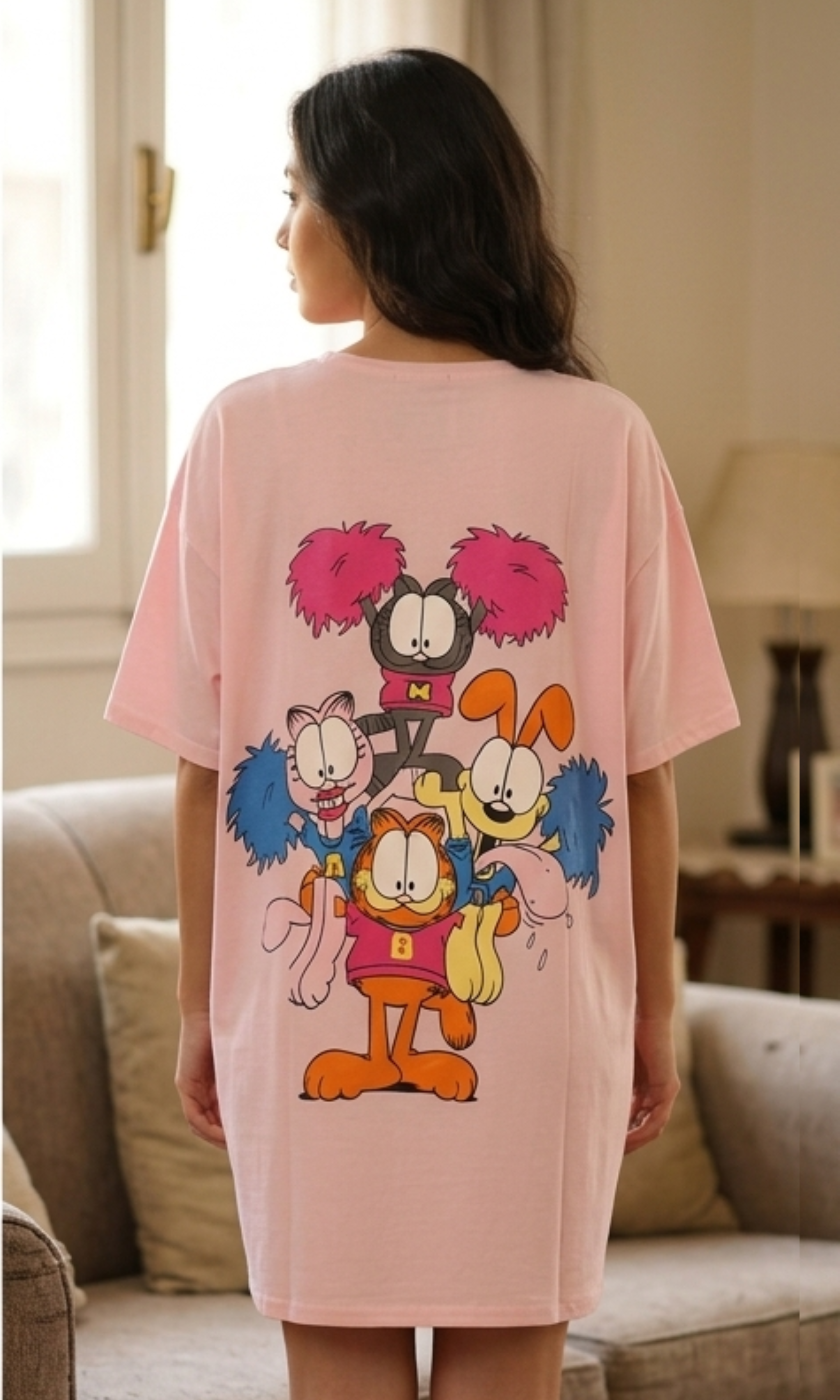 Women Over Size Nightshirt GARFIELD