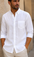 NEW-Men Linen Long Sleeve Shirt